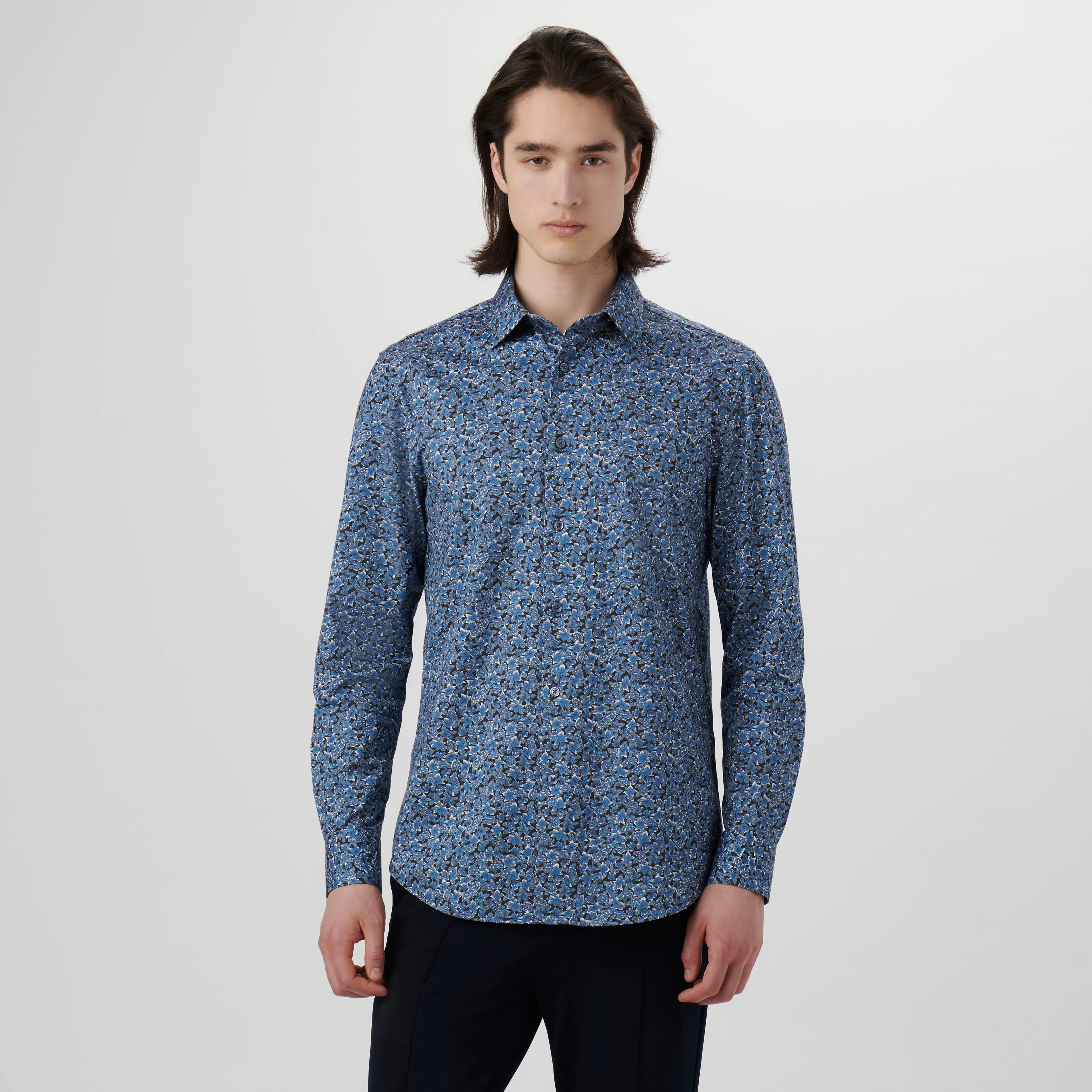 James Abstract Floral OoohCotton Shirt sold by Bugatchi product image thumbnail 2