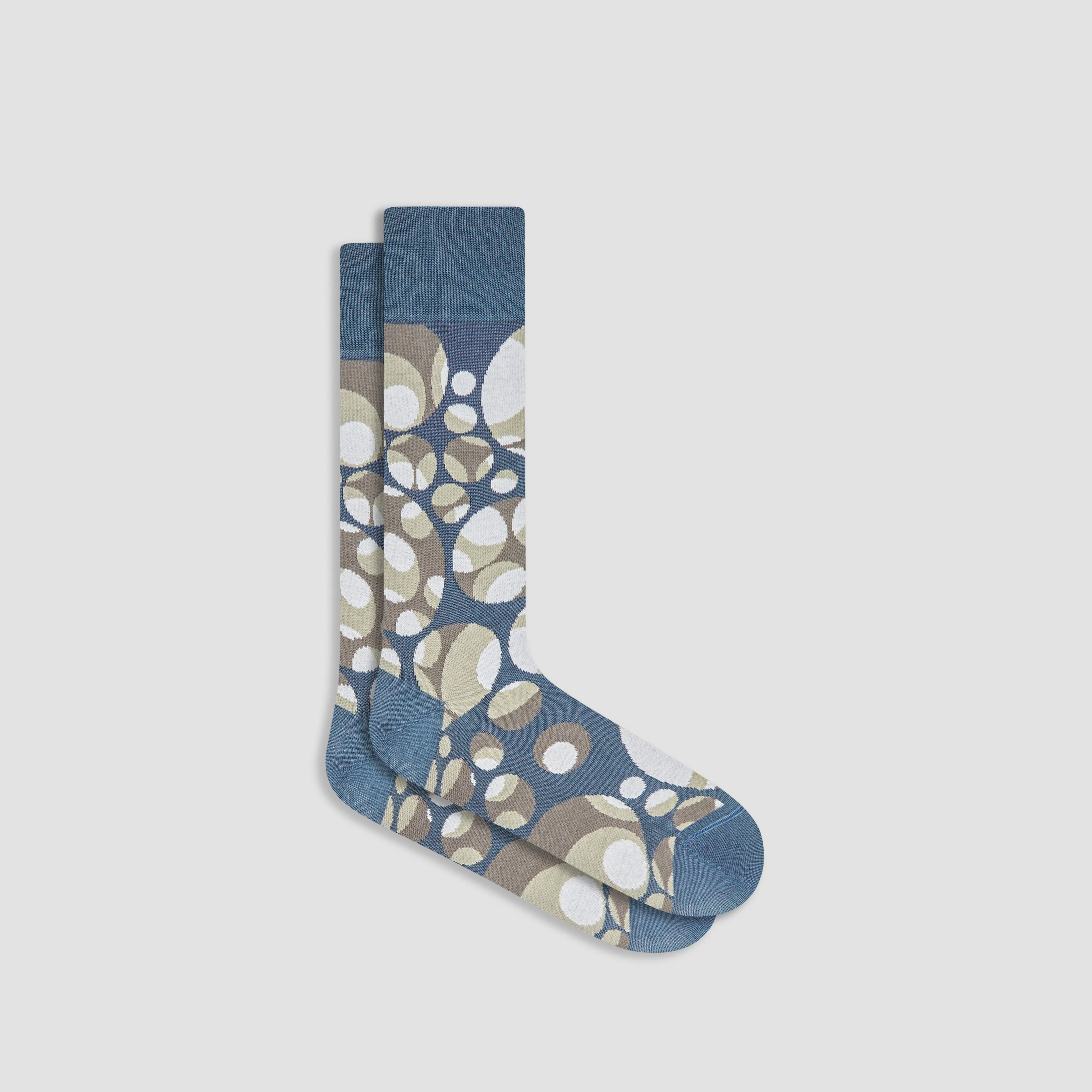 Abstract Mid-Calf Socks sold by Bugatchi