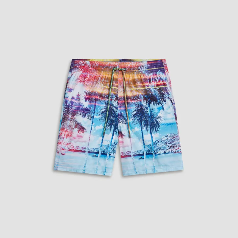 Cosmo Tropical Photoprint Swim Trunks made by Bugatchi