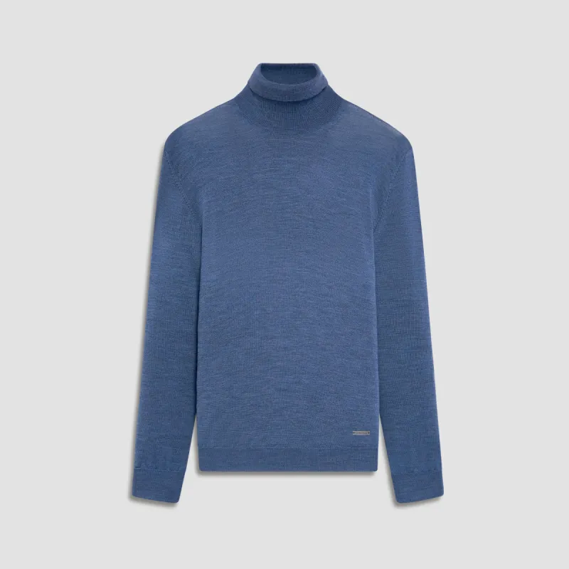 Sawyer Turtleneck Super Merino Sweater sold by Bugatchi