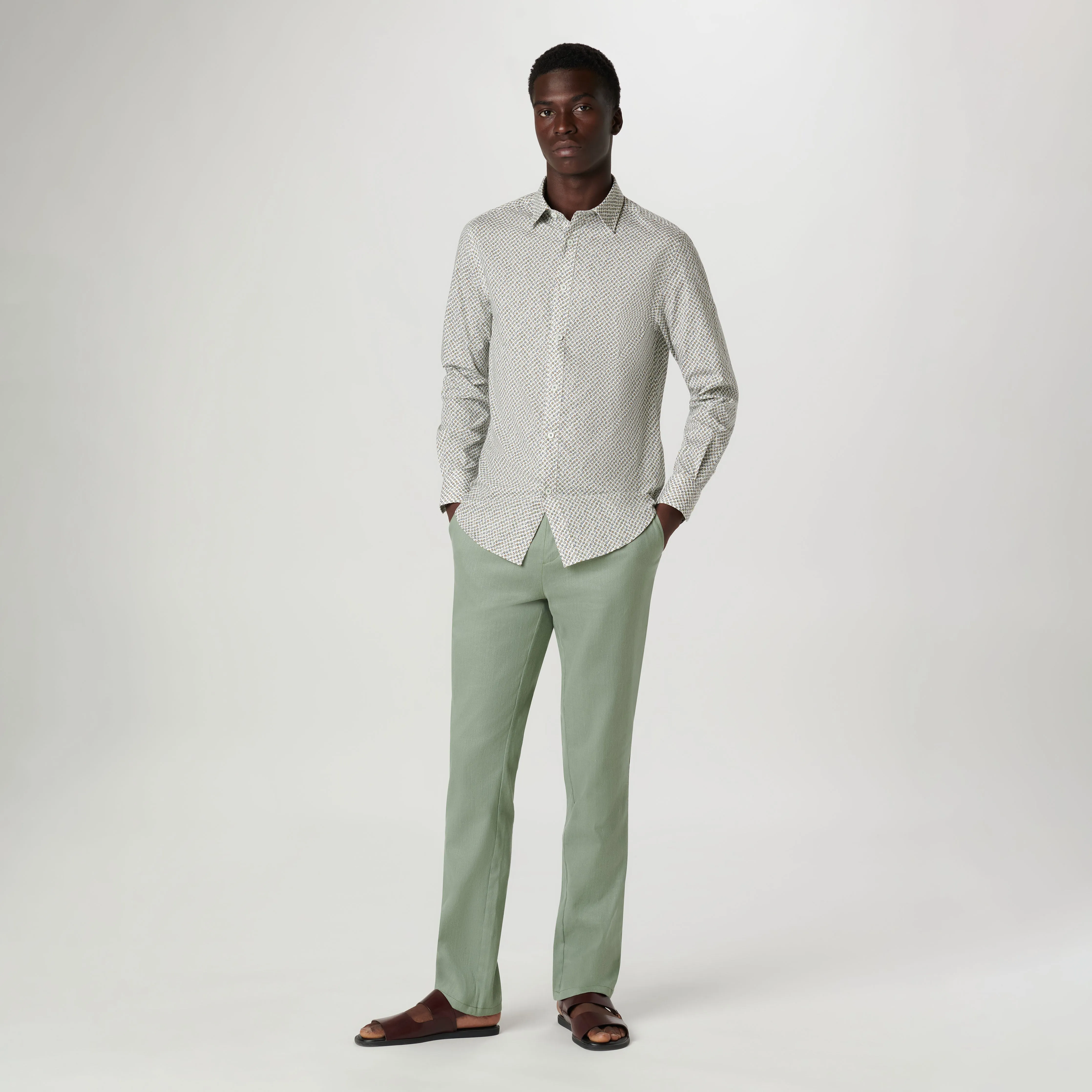 Julian Geometric Shirt sold by Bugatchi product image thumbnail 5