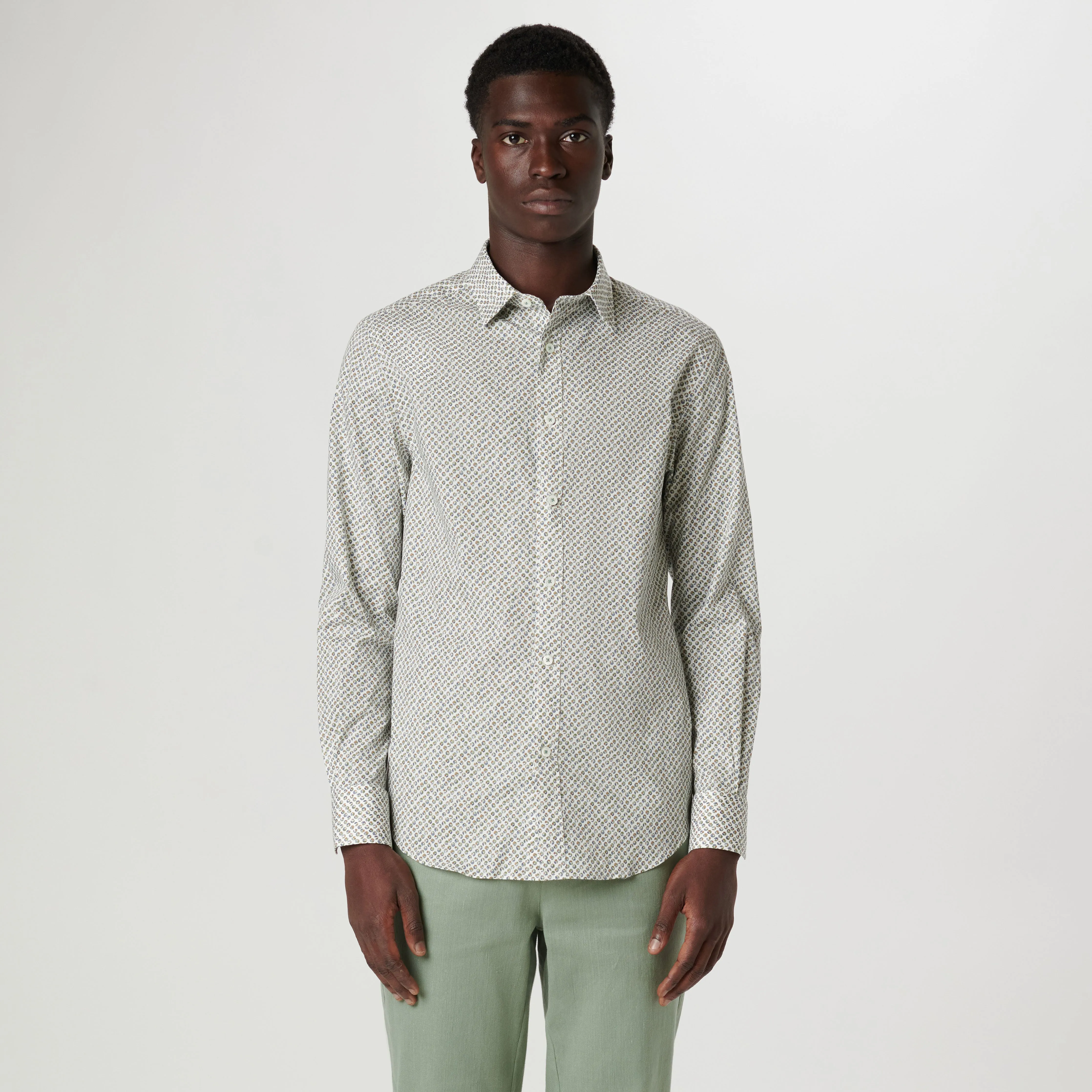 Julian Geometric Shirt sold by Bugatchi product image thumbnail 2