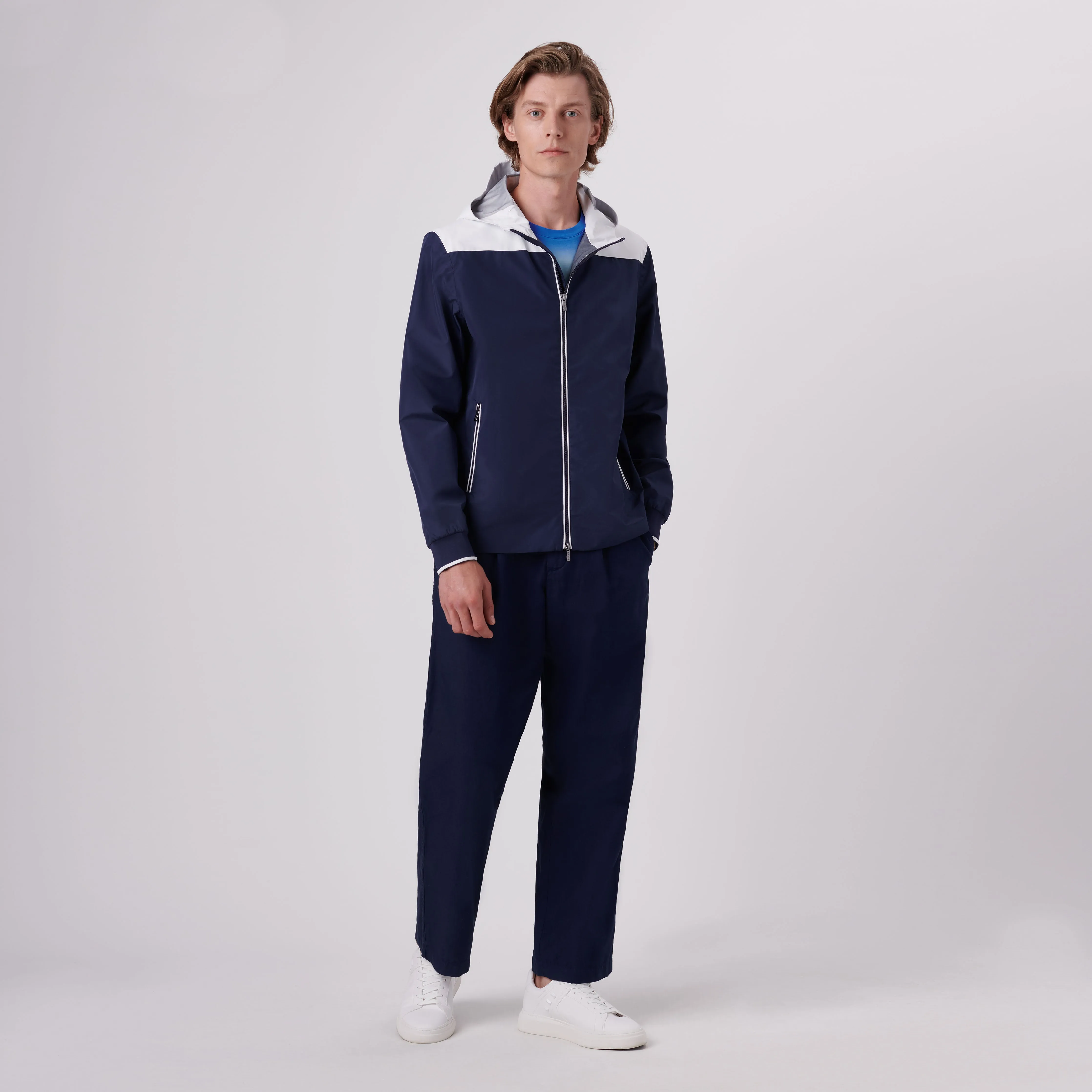 Two-Tone Nylon Windbreaker sold by Bugatchi product image thumbnail 5