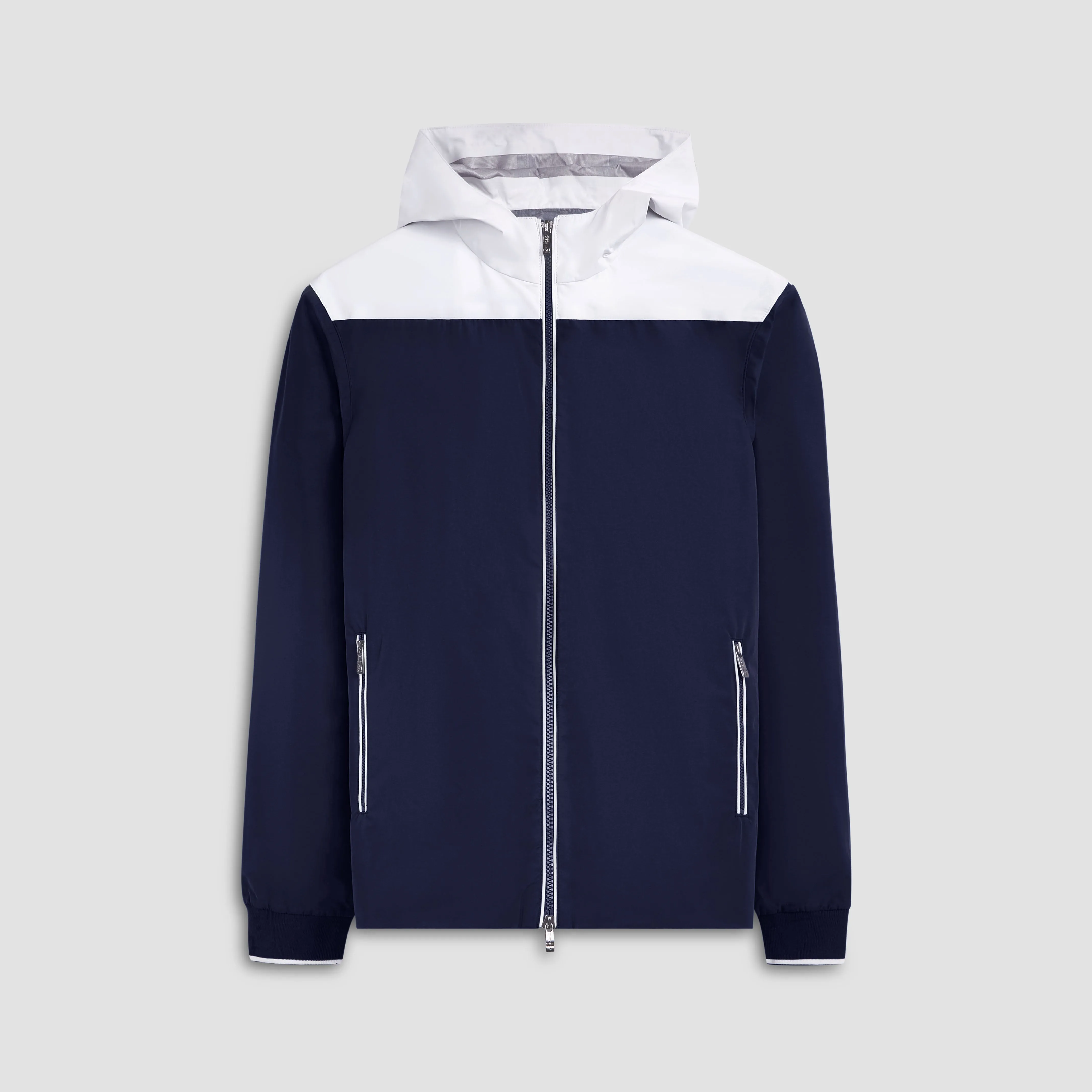 Two-Tone Nylon Windbreaker sold by Bugatchi