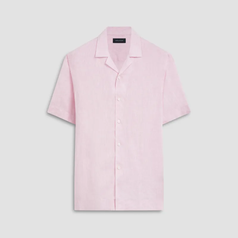 Jackson Solid Linen Camp Shirt sold by Bugatchi