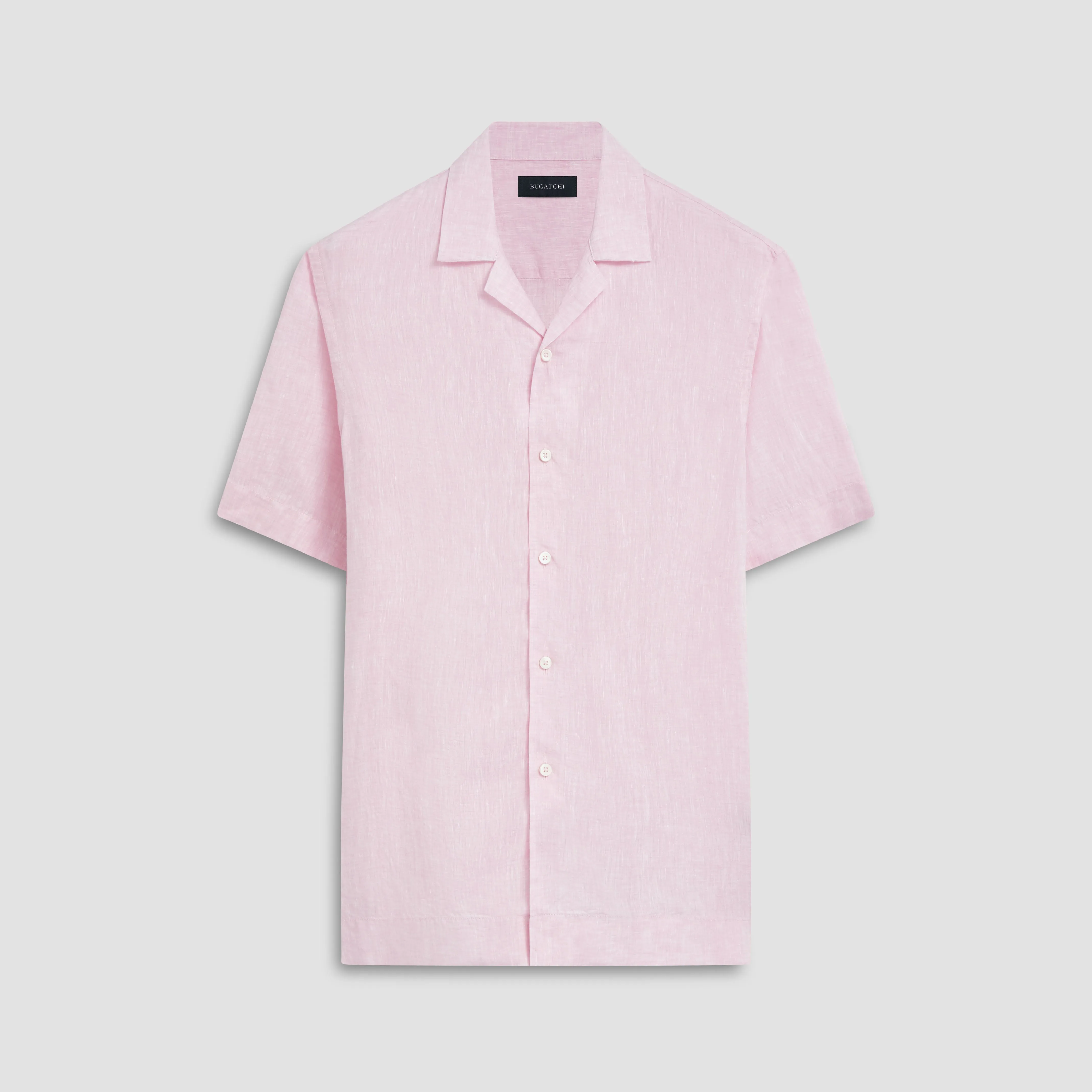 Jackson Solid Linen Camp Shirt sold by Bugatchi
