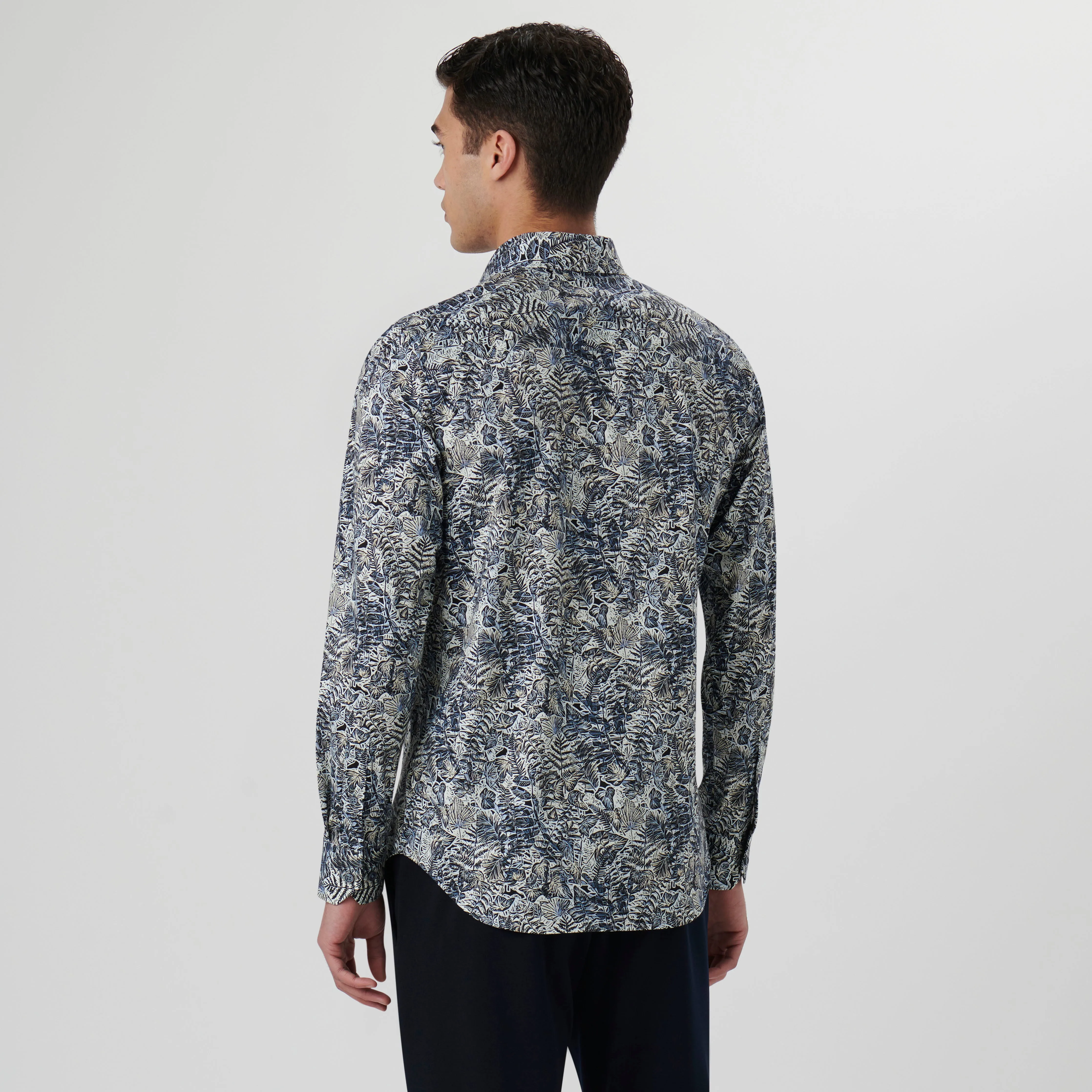 James Leaf Print OoohCotton Shirt sold by Bugatchi product image thumbnail 4