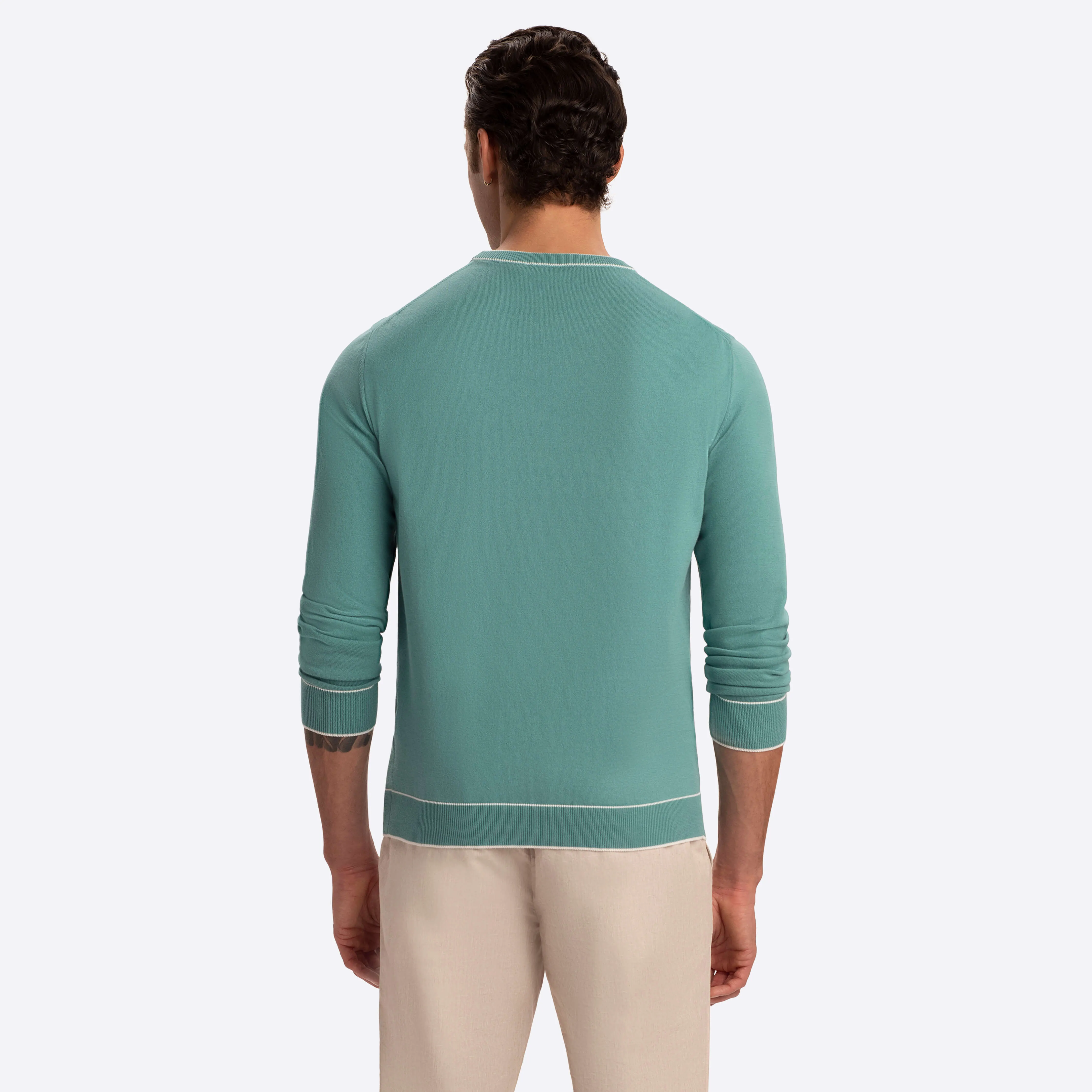 Solid Crew Neck Sweater sold by Bugatchi product image thumbnail 4