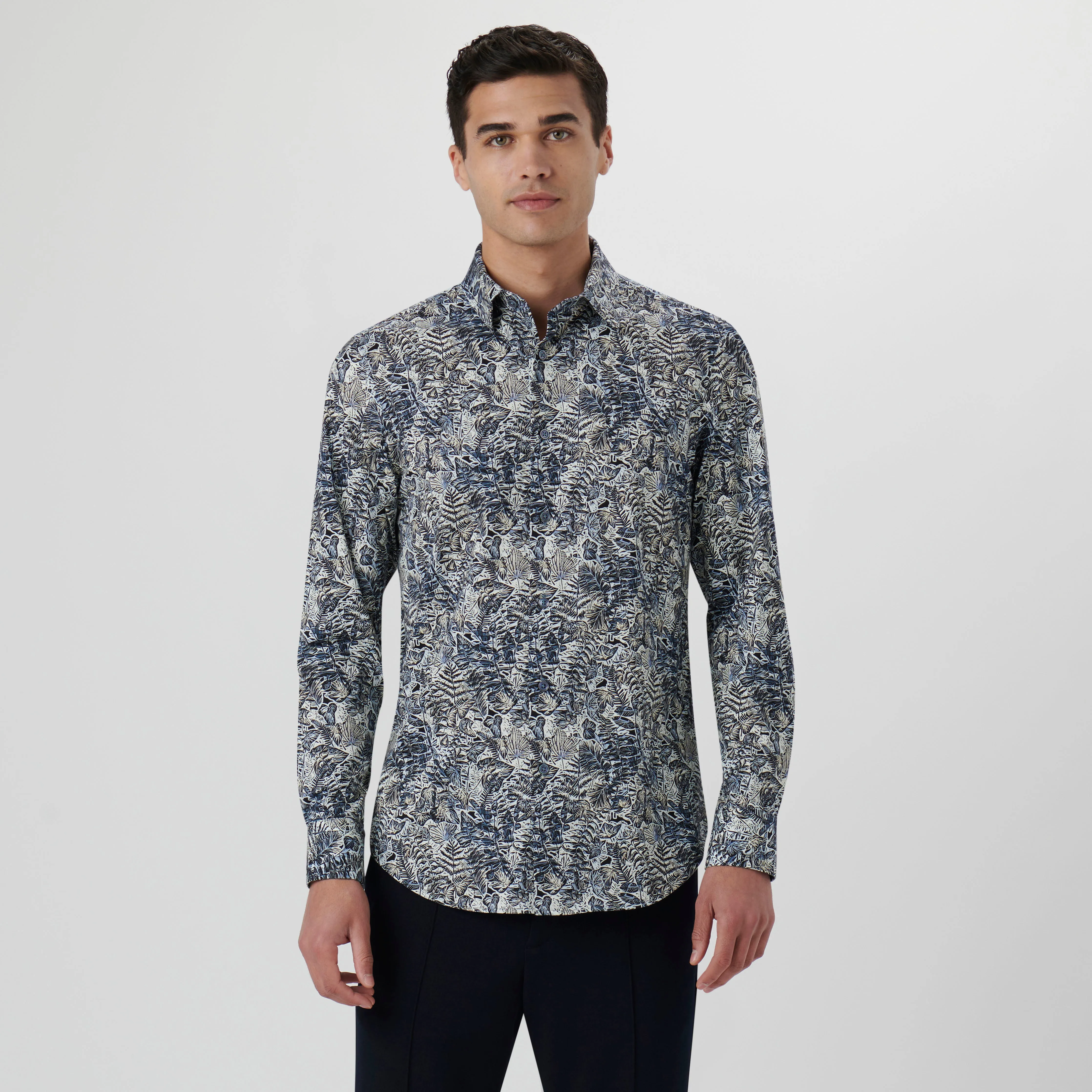 James Leaf Print OoohCotton Shirt sold by Bugatchi product image thumbnail 2