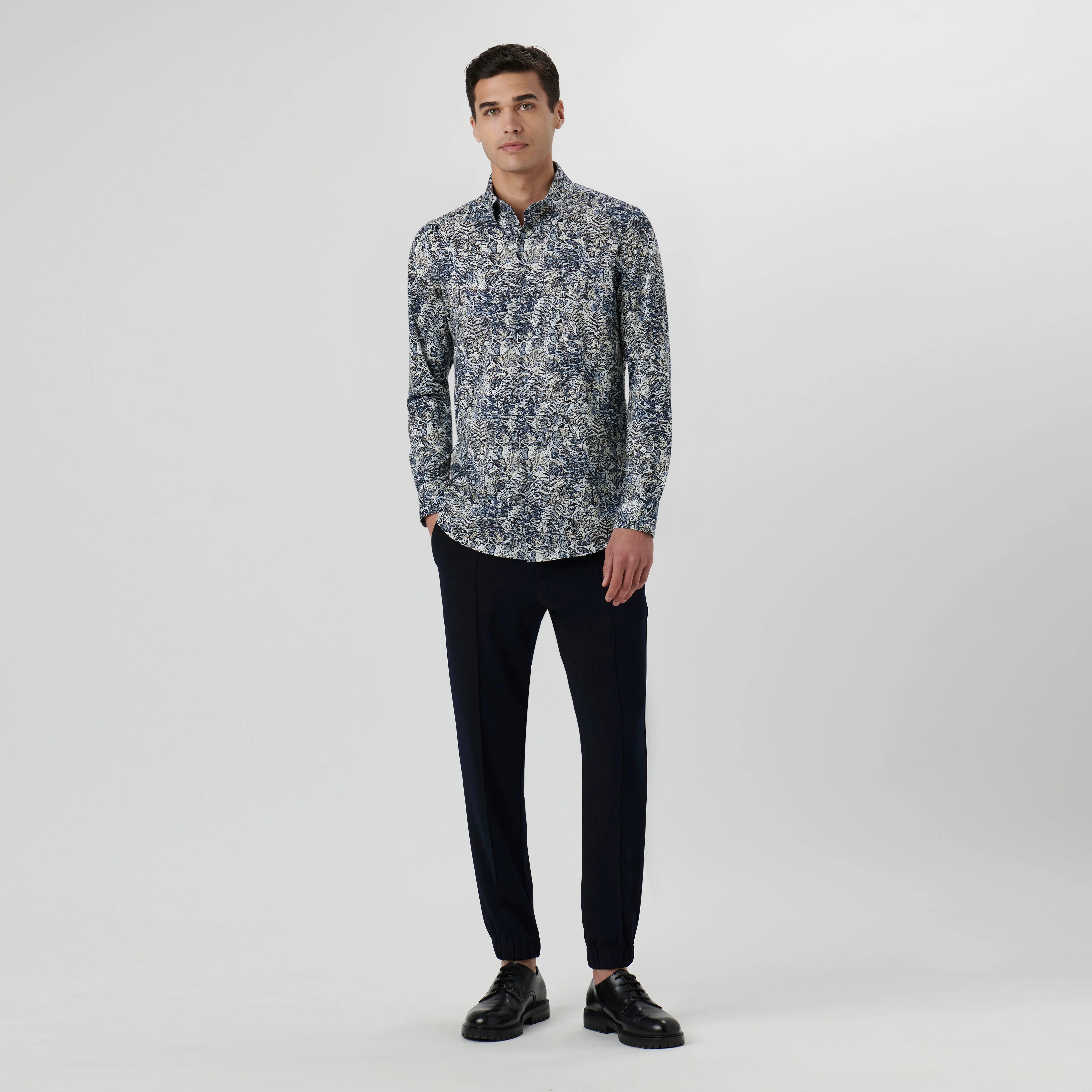 James Leaf Print OoohCotton Shirt sold by Bugatchi product image thumbnail 5