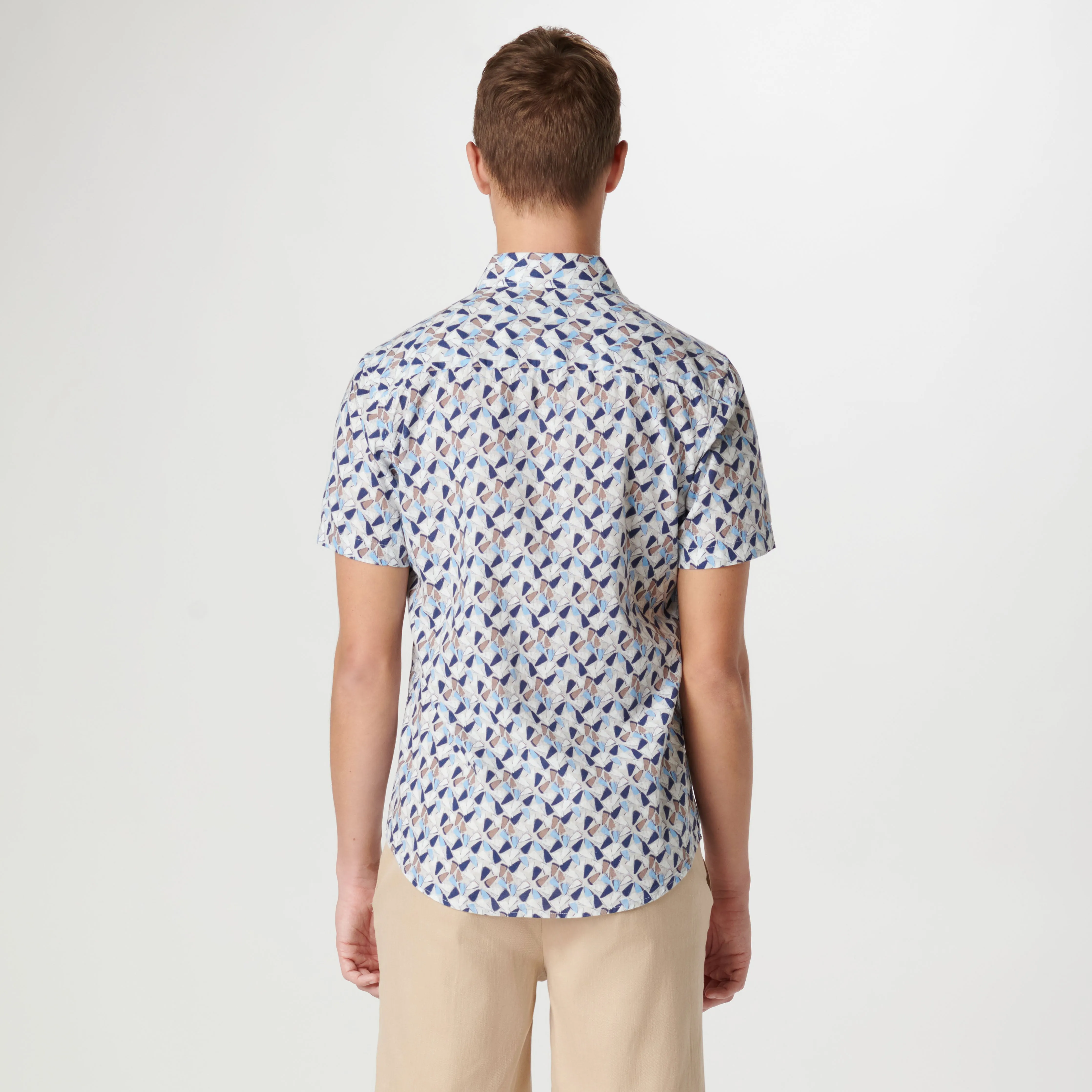 Orson Abstract Short Sleeve Shirt sold by Bugatchi product image thumbnail 4