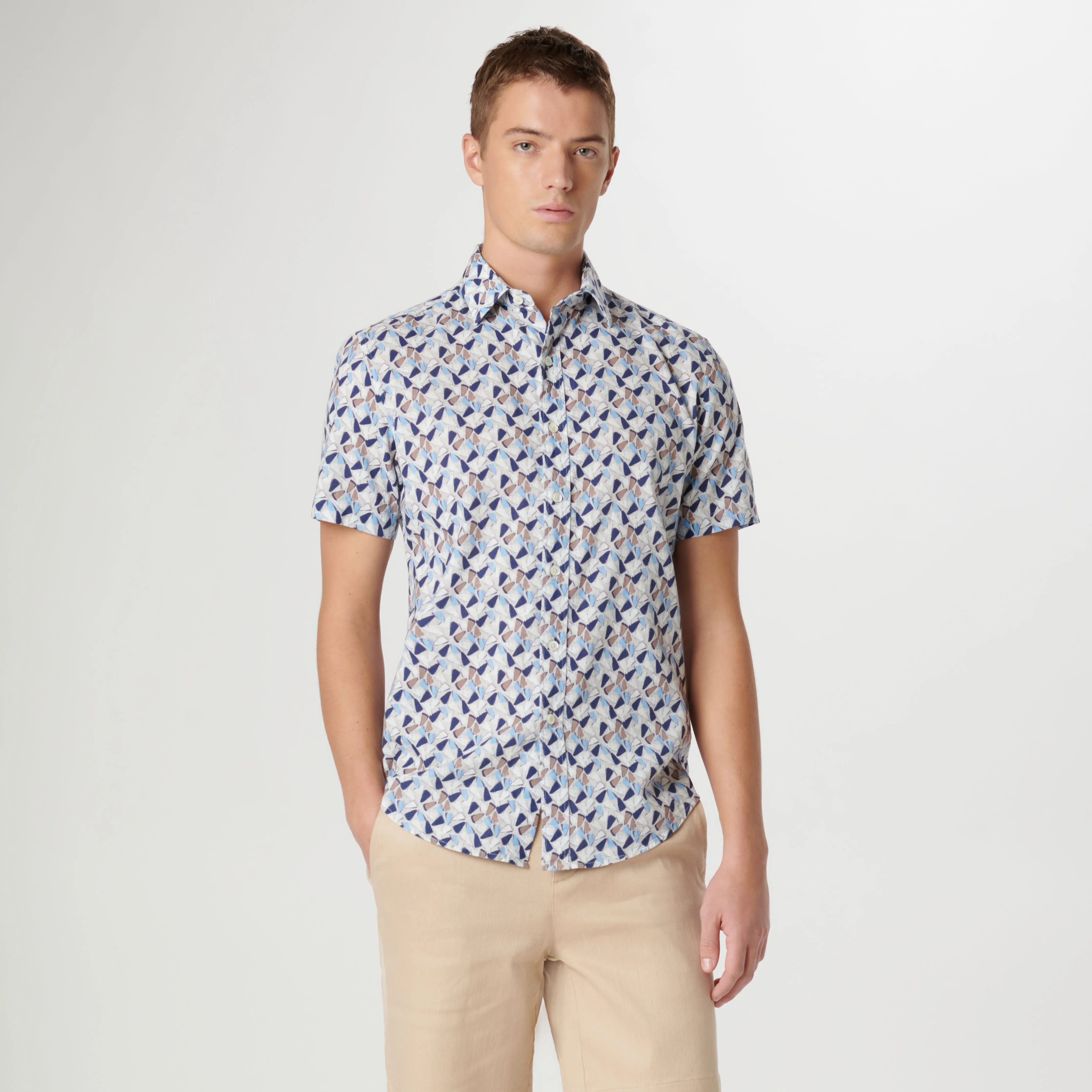 Orson Abstract Short Sleeve Shirt sold by Bugatchi product image thumbnail 2