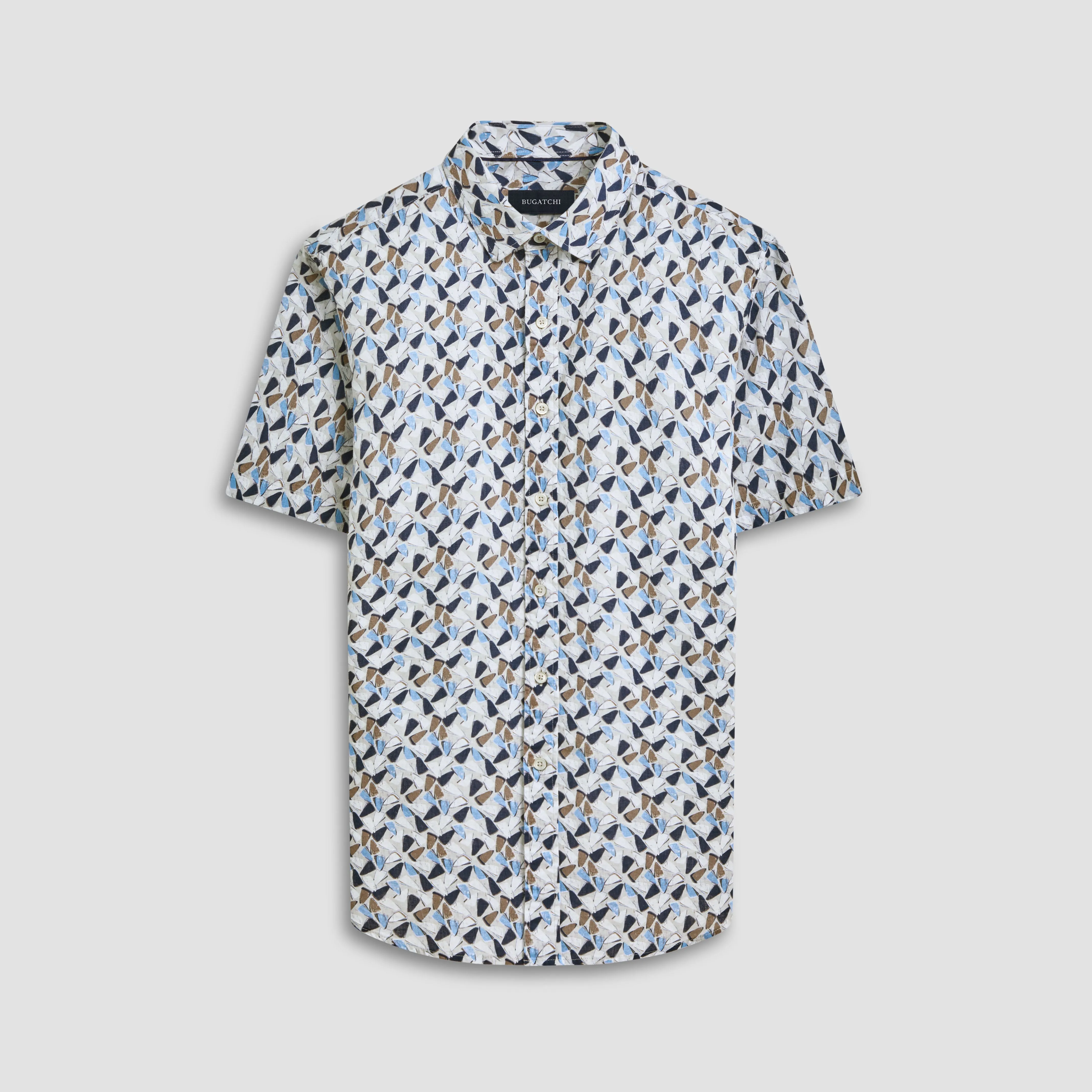 Orson Abstract Short Sleeve Shirt sold by Bugatchi