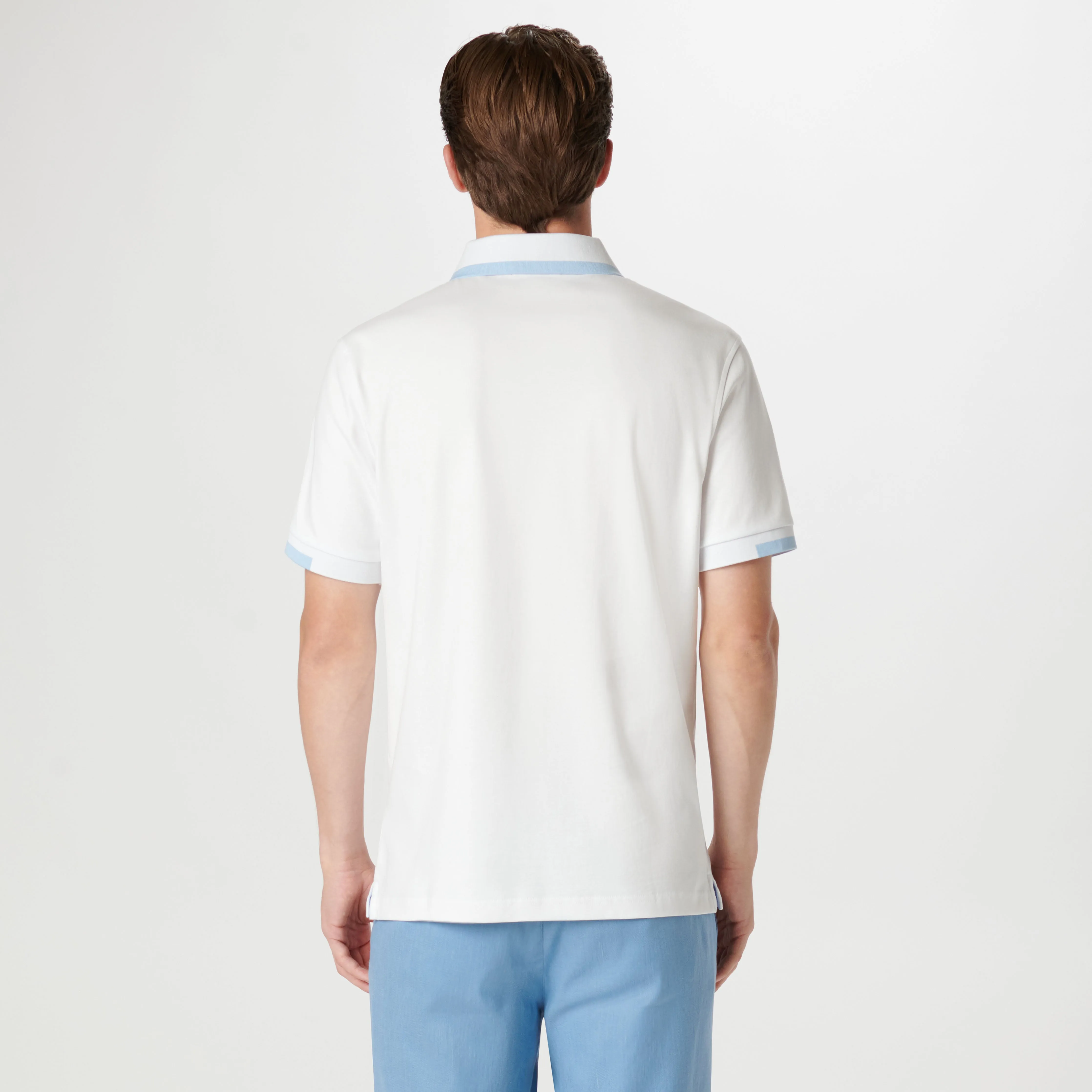 Tipped Quarter Zip Polo sold by Bugatchi product image thumbnail 4