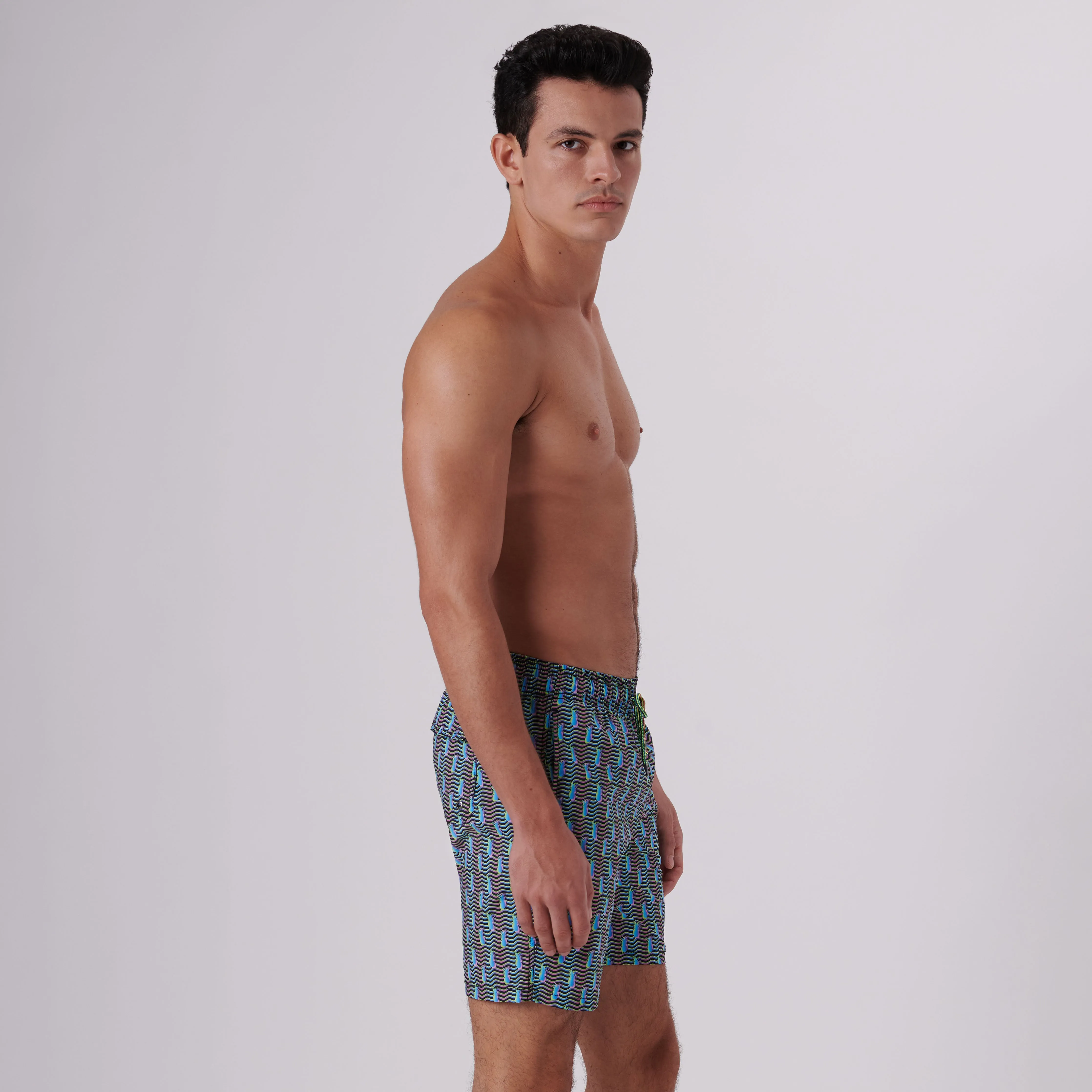 Cosmo Pineapples Swim Trunks sold by Bugatchi product image thumbnail 4