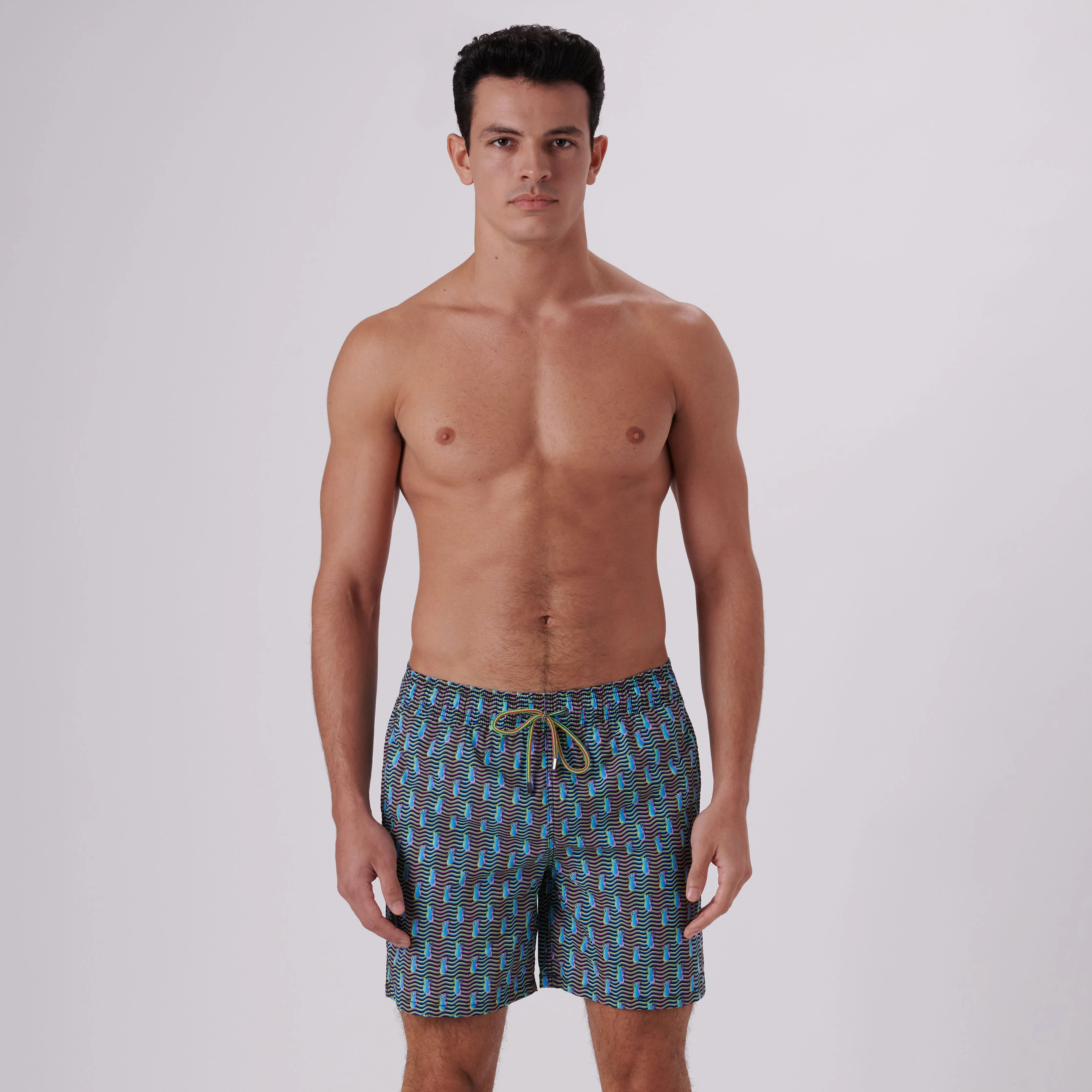 Cosmo Pineapples Swim Trunks sold by Bugatchi product image thumbnail 3