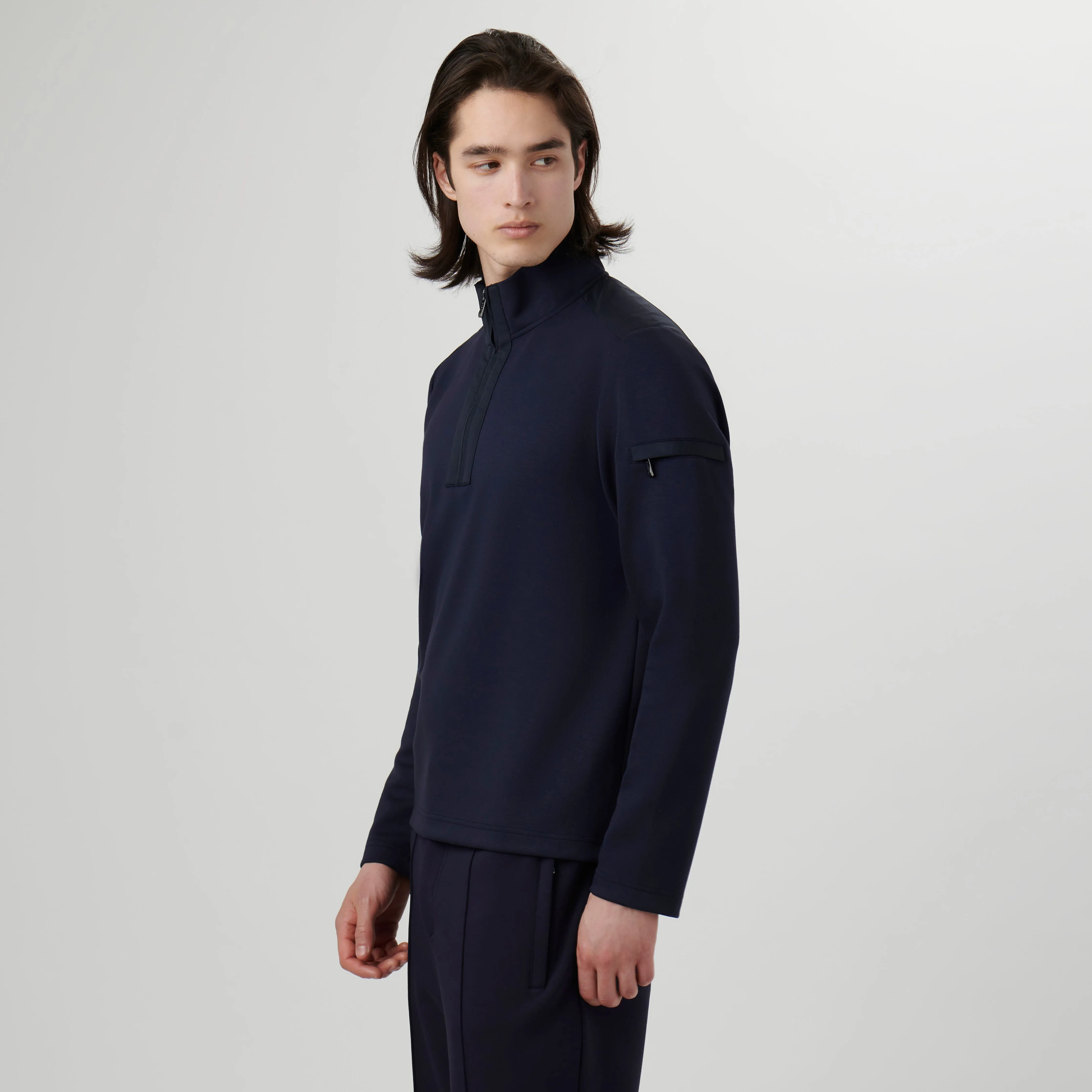 Soft Touch Quarter Zip Pullover sold by Bugatchi product image thumbnail 3