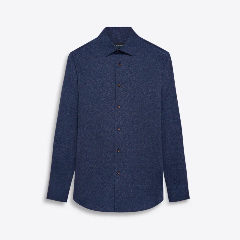 JAMES Diamond Pin Check OoohCotton Shirt sold by Bugatchi