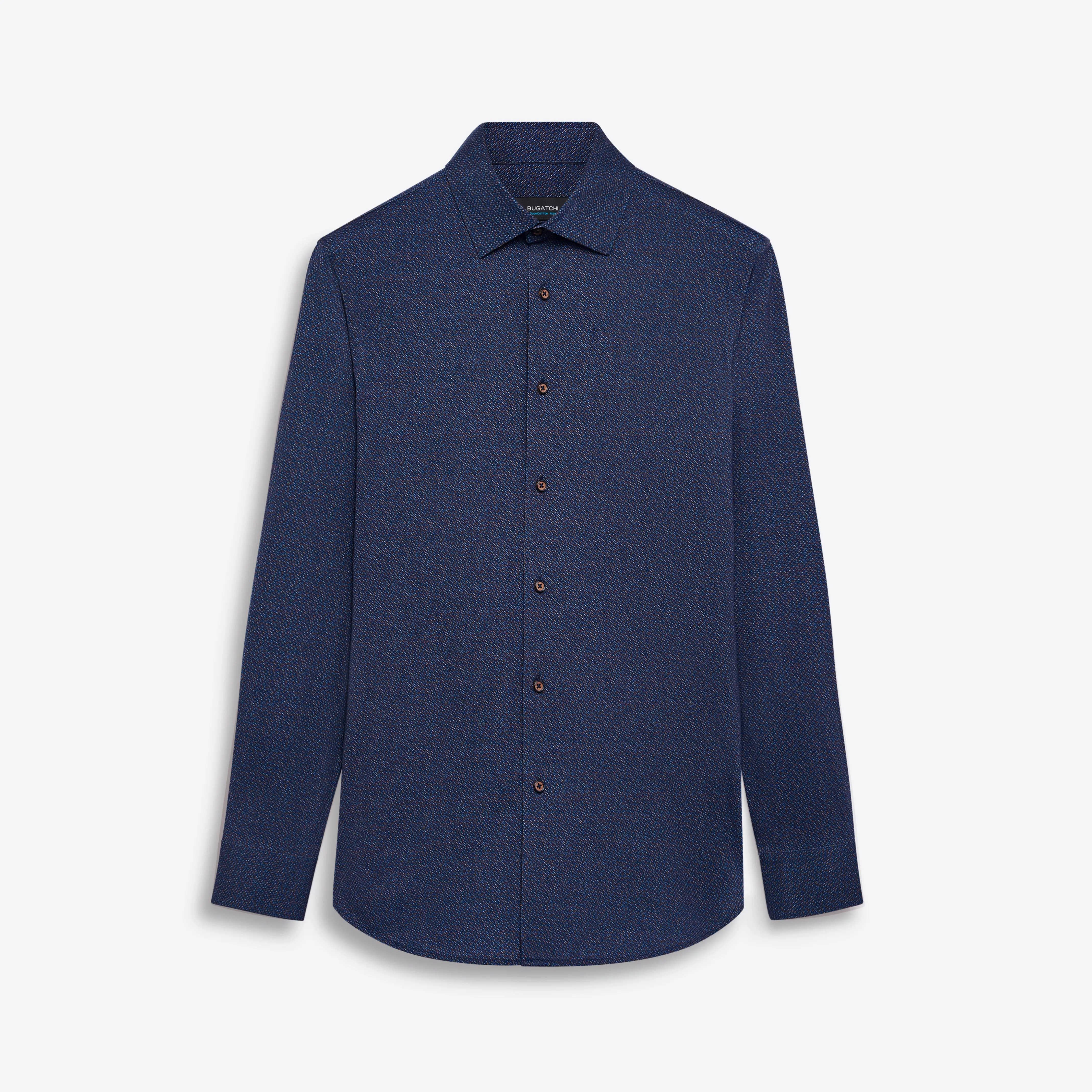 JAMES Diamond Pin Check OoohCotton Shirt sold by Bugatchi