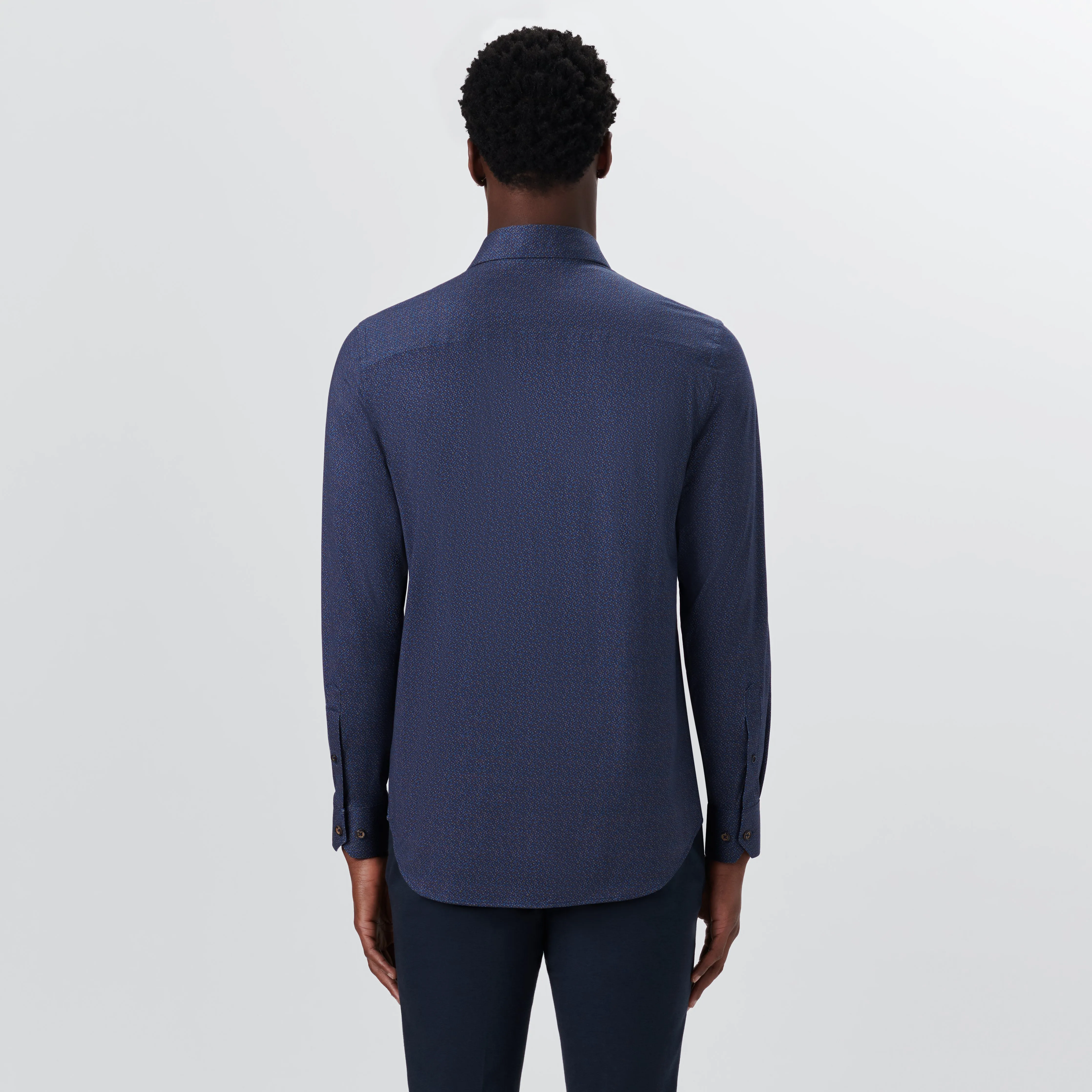 JAMES Diamond Pin Check OoohCotton Shirt sold by Bugatchi product image thumbnail 4