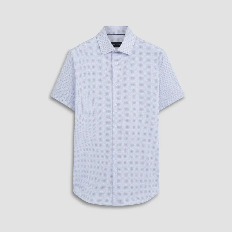 Miles Geometric OoohCotton Short Sleeve Shirt sold by Bugatchi