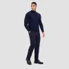 Super Merino Mock Neck Full Zip Sweater sold by Bugatchi