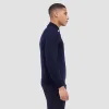 Super Merino Mock Neck Full Zip Sweater sold by Bugatchi