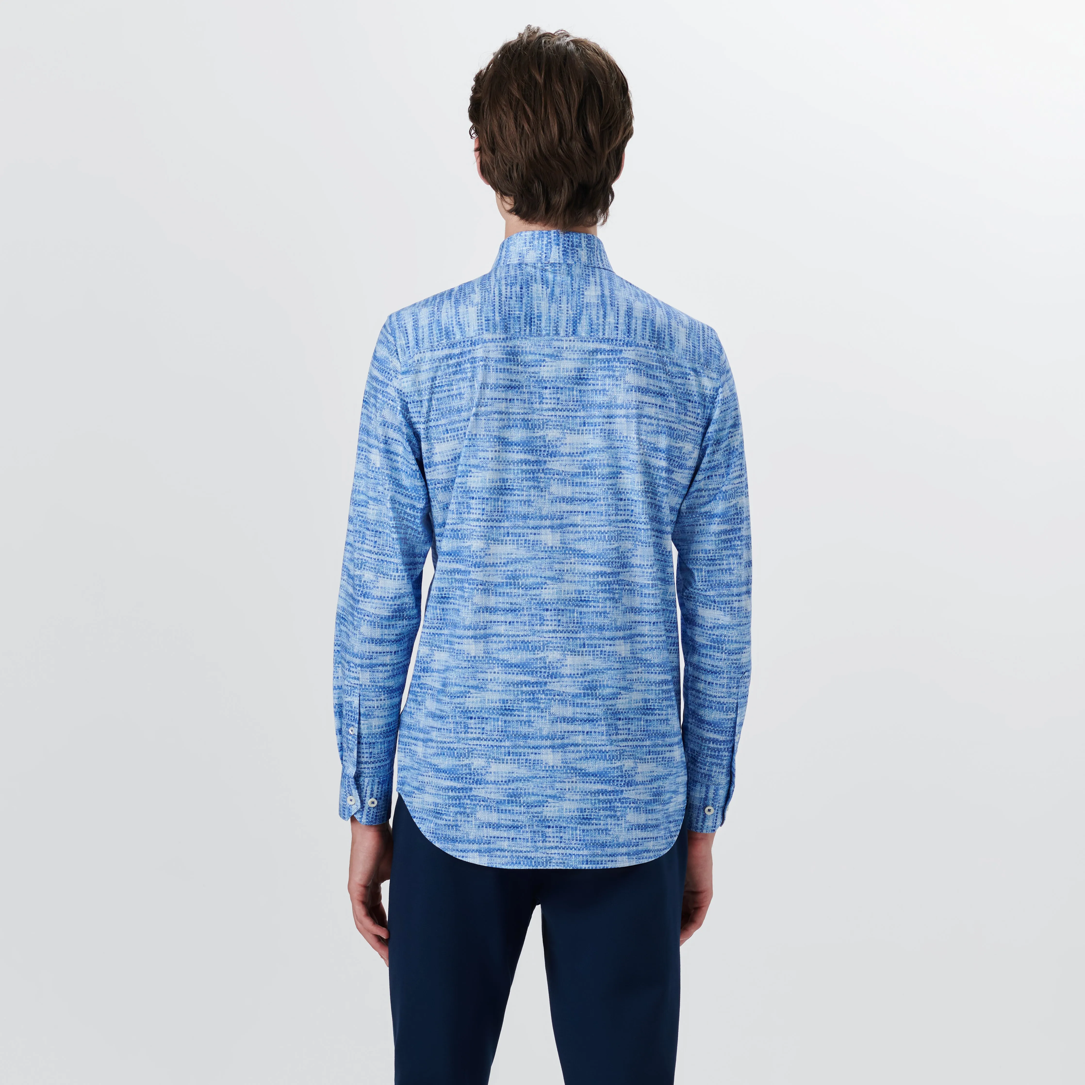 JAMES Abstract Print OoohCotton Shirt sold by Bugatchi product image thumbnail 4