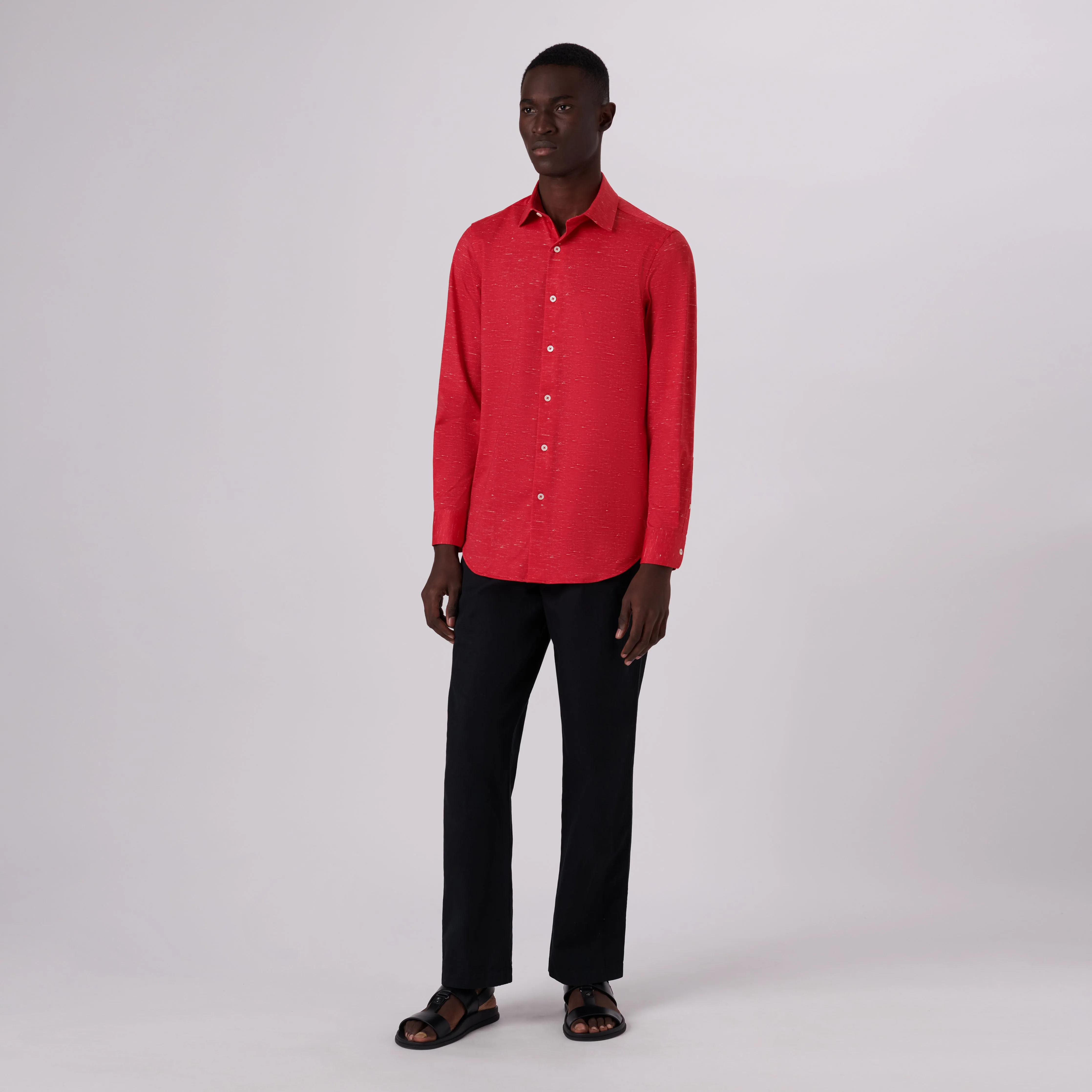 James Heather Print OoohCotton Shirt sold by Bugatchi product image thumbnail 5