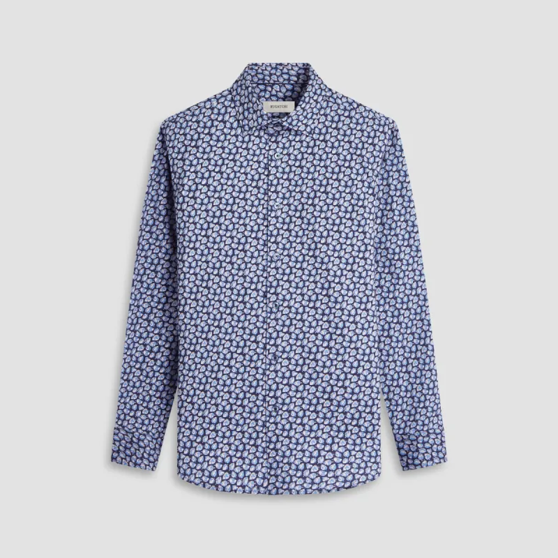 James Leaf Print OoohCotton Shirt sold by Bugatchi