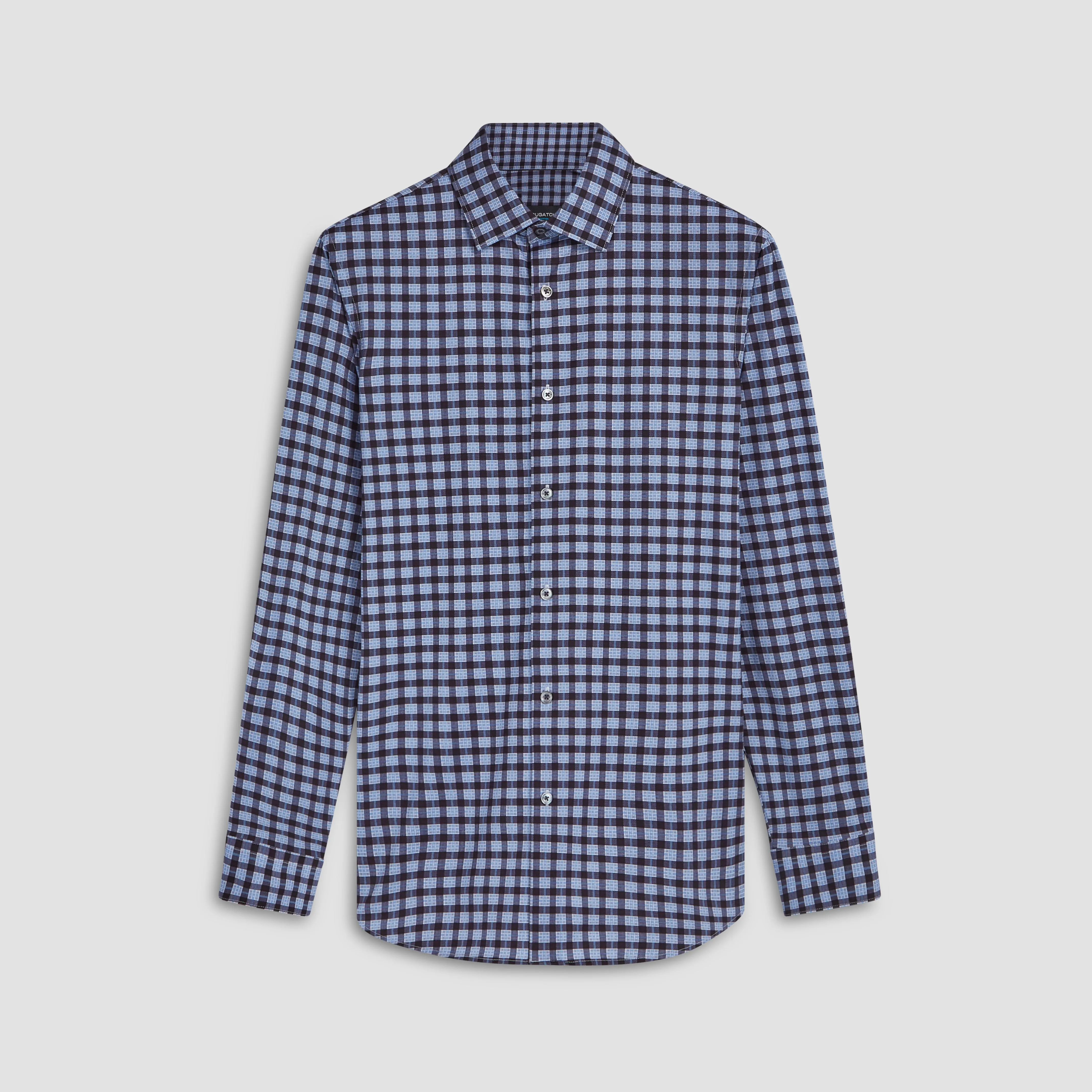 James Plaid Check Print OoohCotton Shirt sold by Bugatchi
