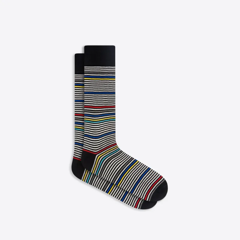 Striped Mid-Calf Socks sold by Bugatchi