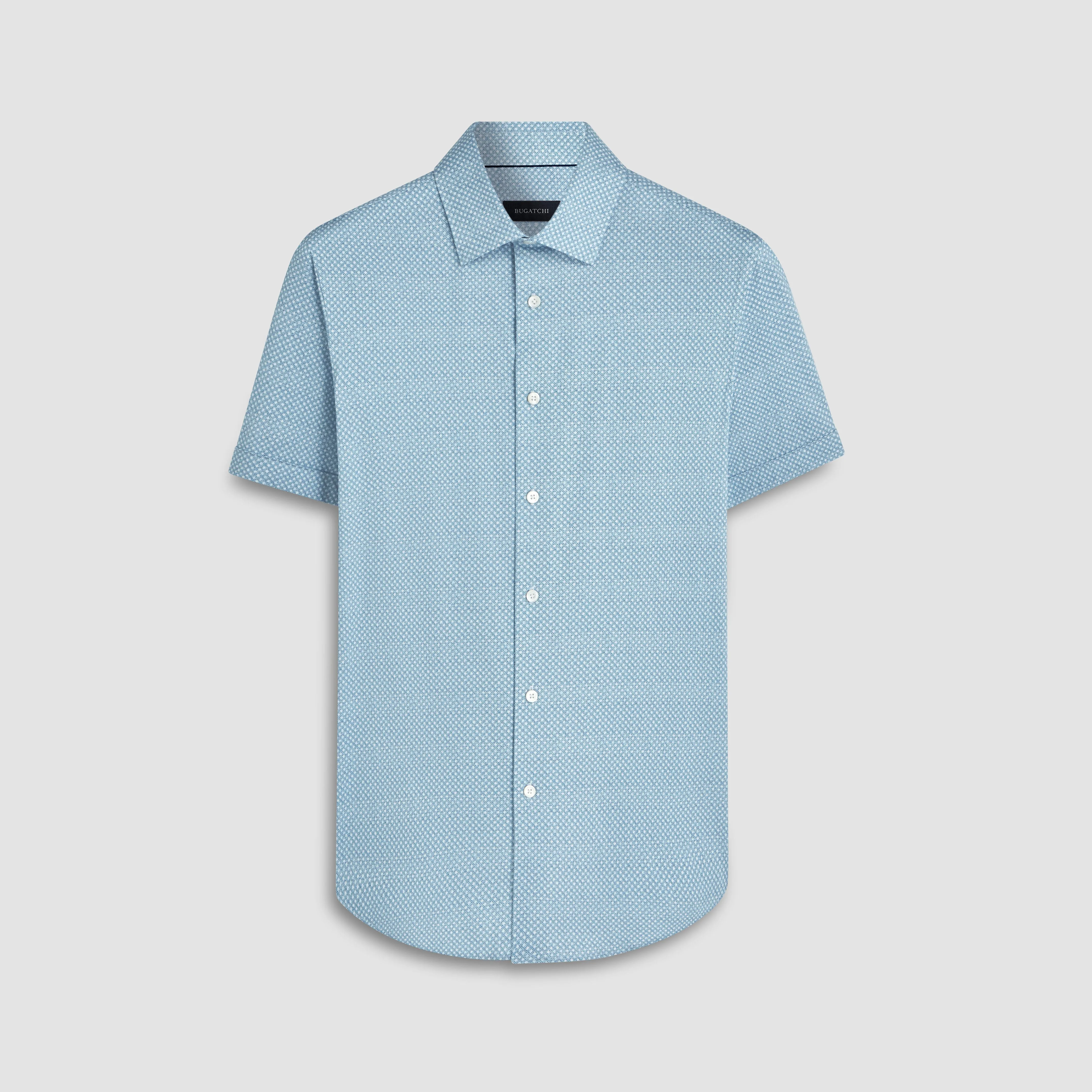 Miles Abstract Print OoohCotton Short Sleeve Shirt sold by Bugatchi