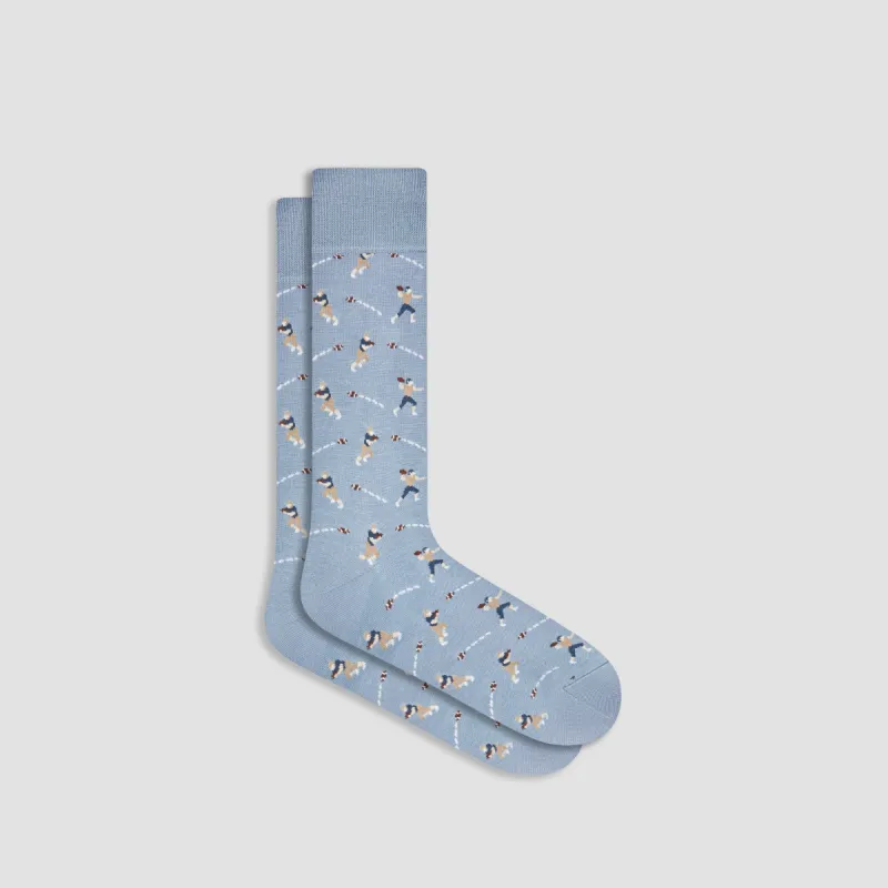 Football Player Mid-Calf Socks sold by Bugatchi