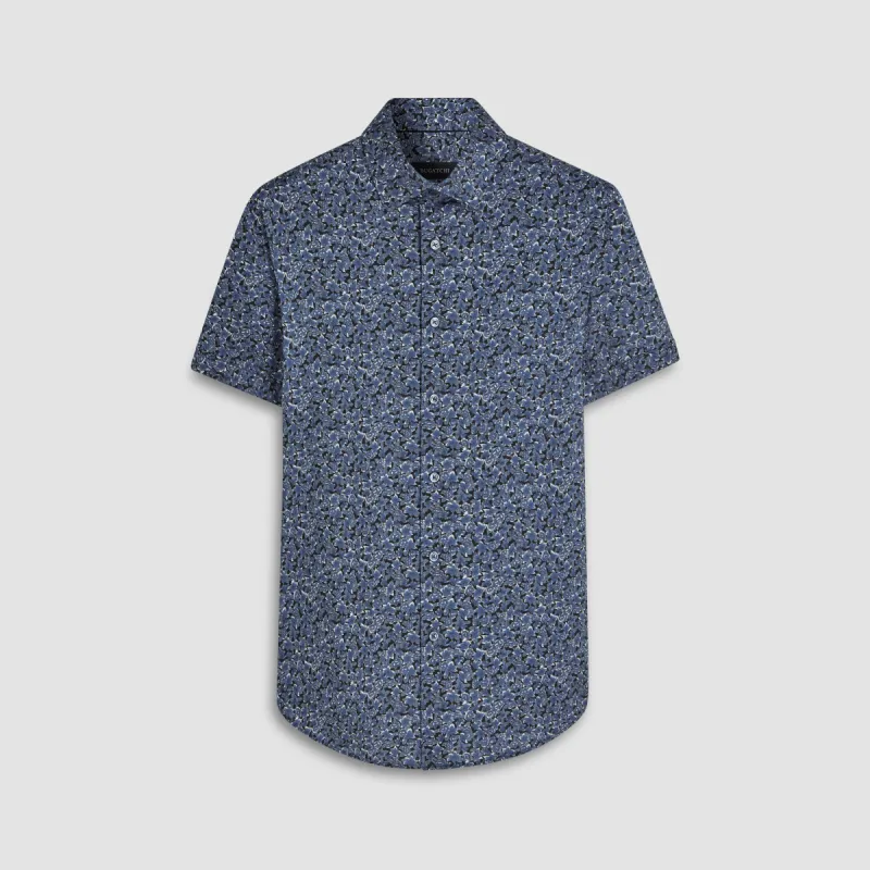Miles Abstract OoohCotton Short Sleeve Shirt sold by Bugatchi
