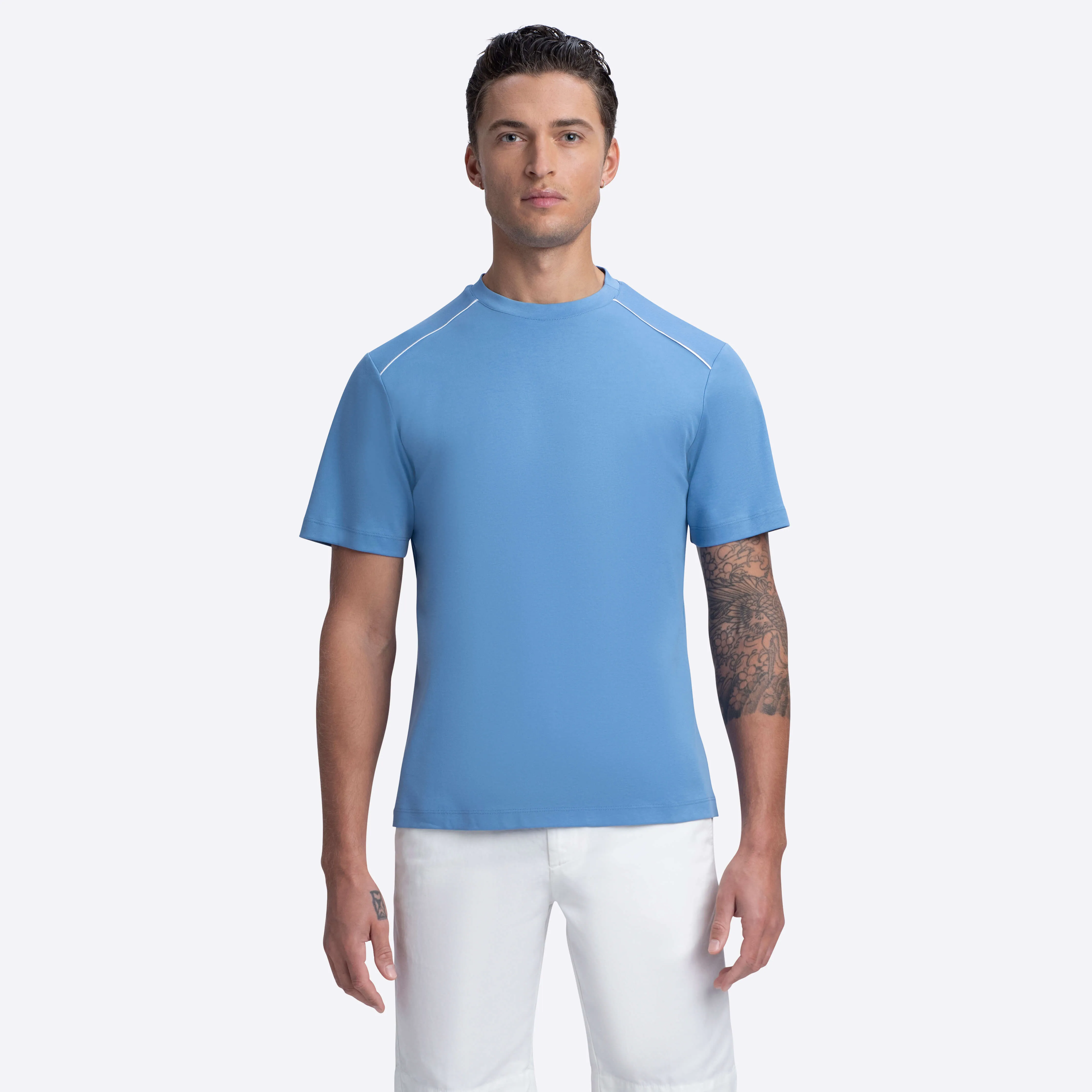 Short Sleeve Crew Neck T-Shirt sold by Bugatchi product image thumbnail 2