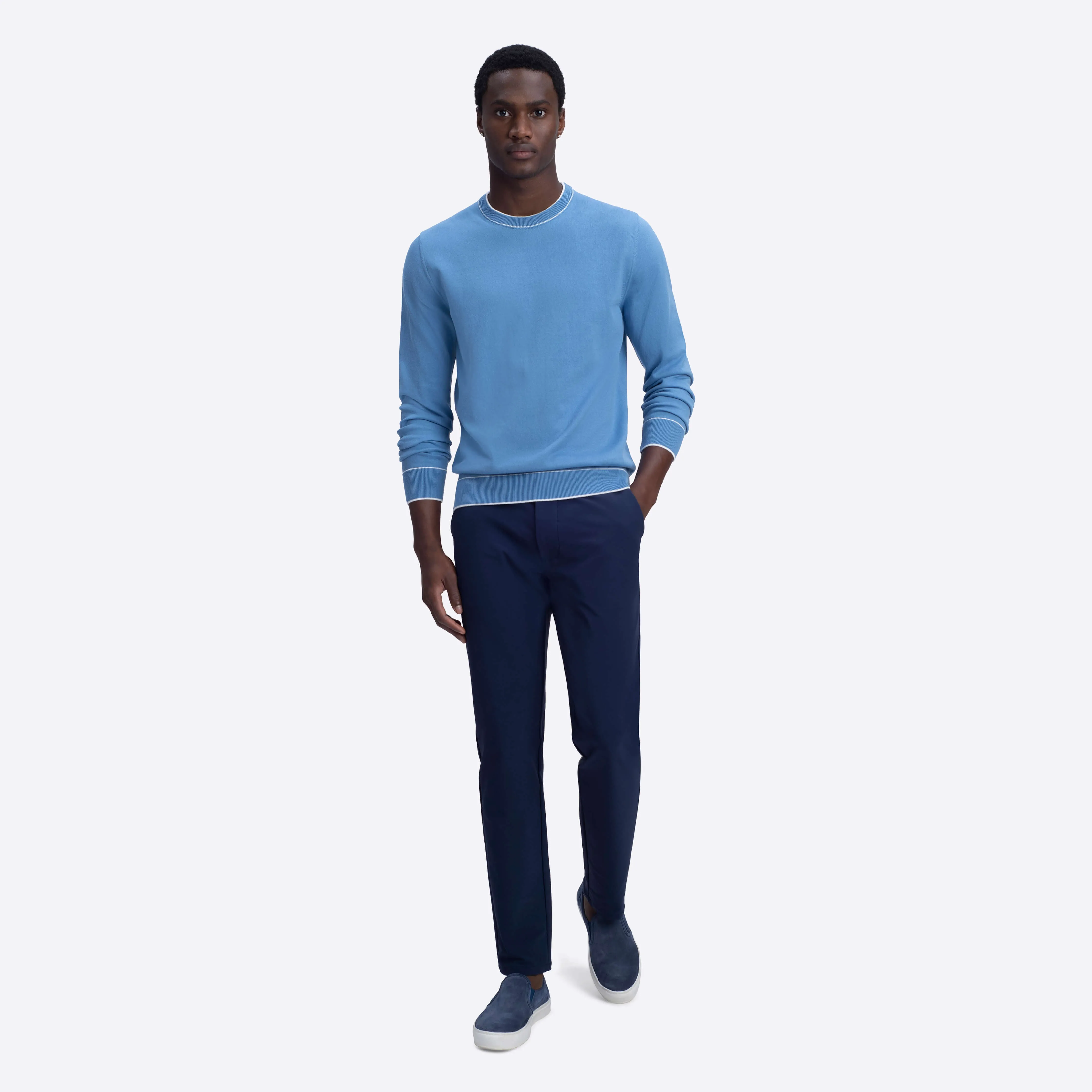 Solid Crew Neck Sweater sold by Bugatchi product image thumbnail 5