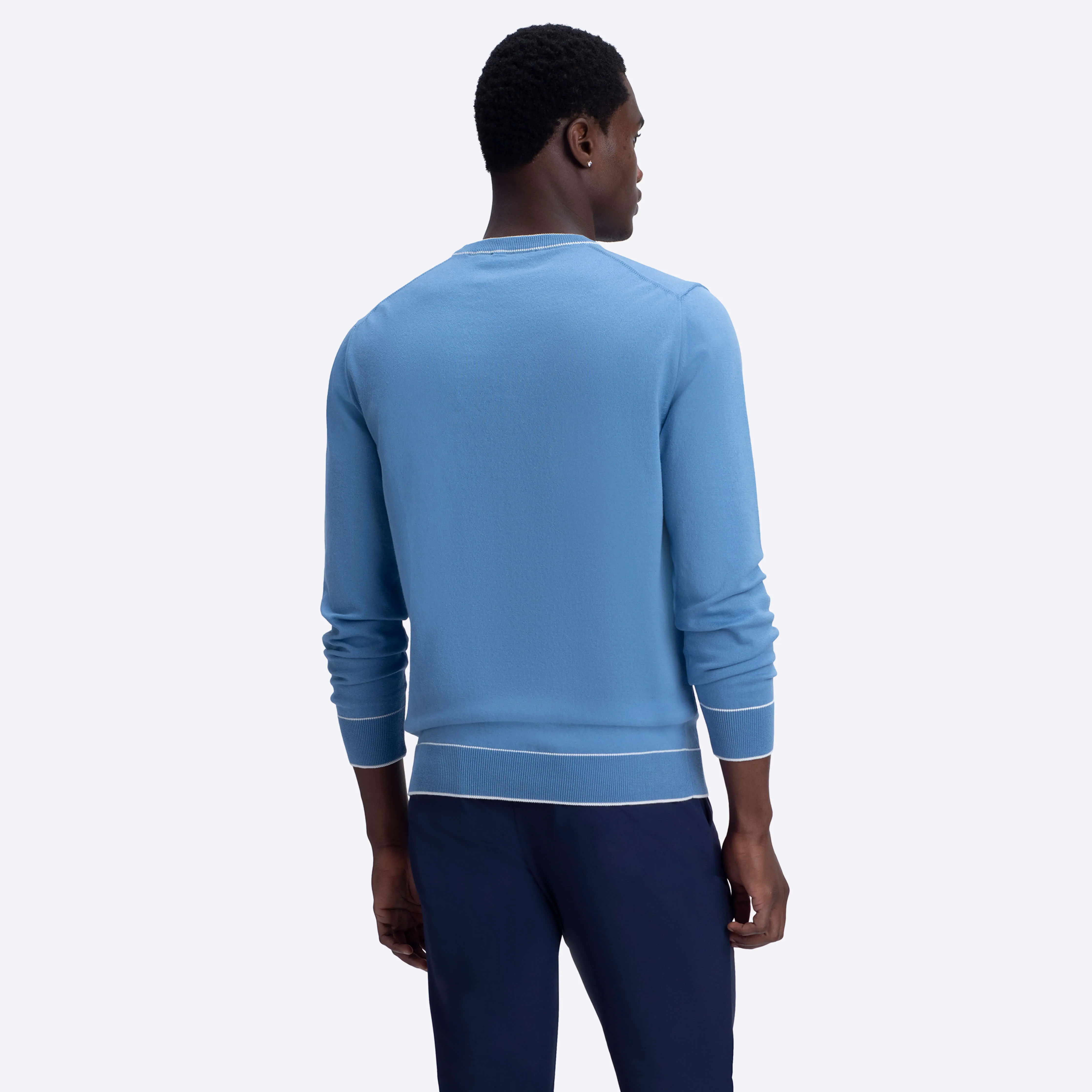 Solid Crew Neck Sweater sold by Bugatchi product image thumbnail 4