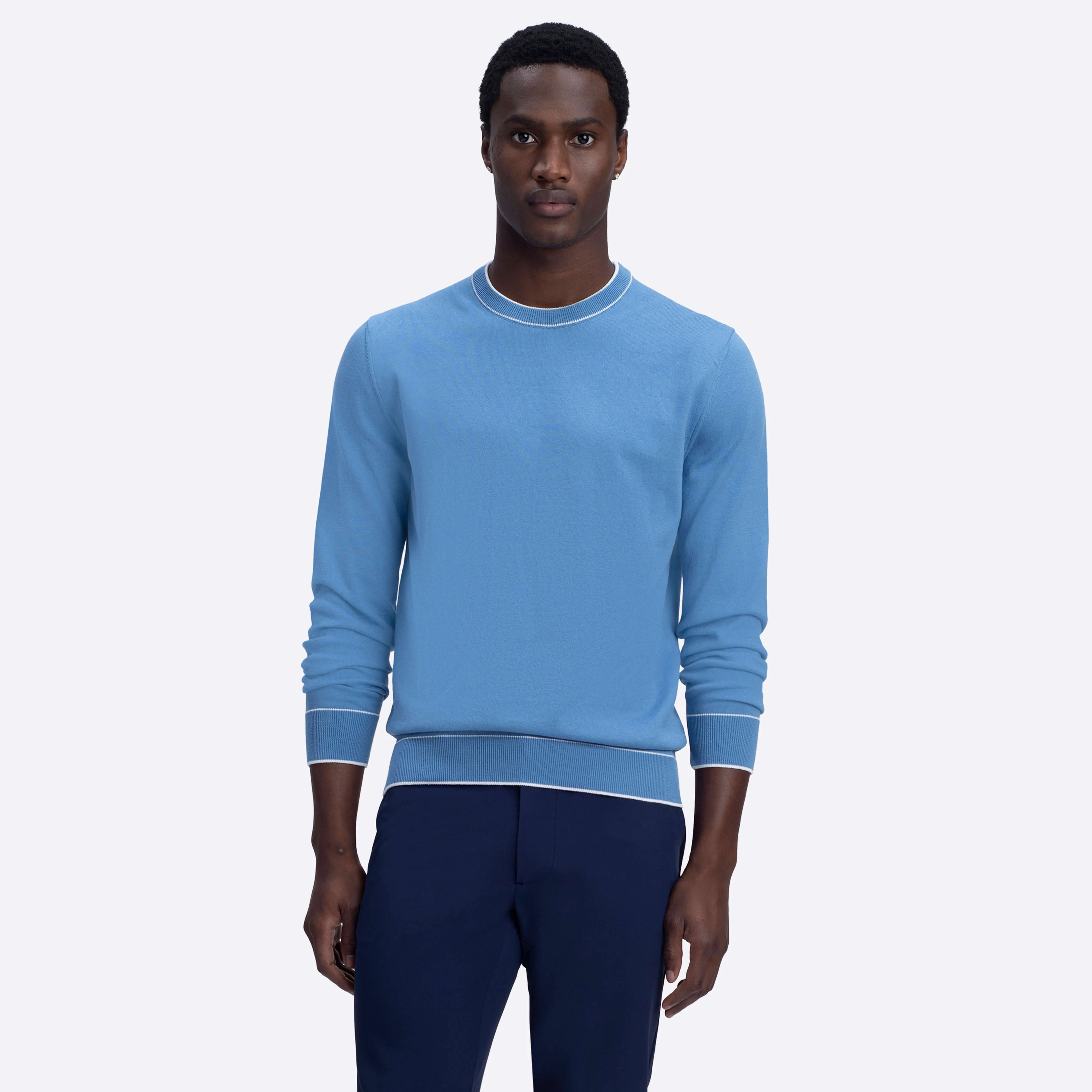 Solid Crew Neck Sweater sold by Bugatchi product image thumbnail 2