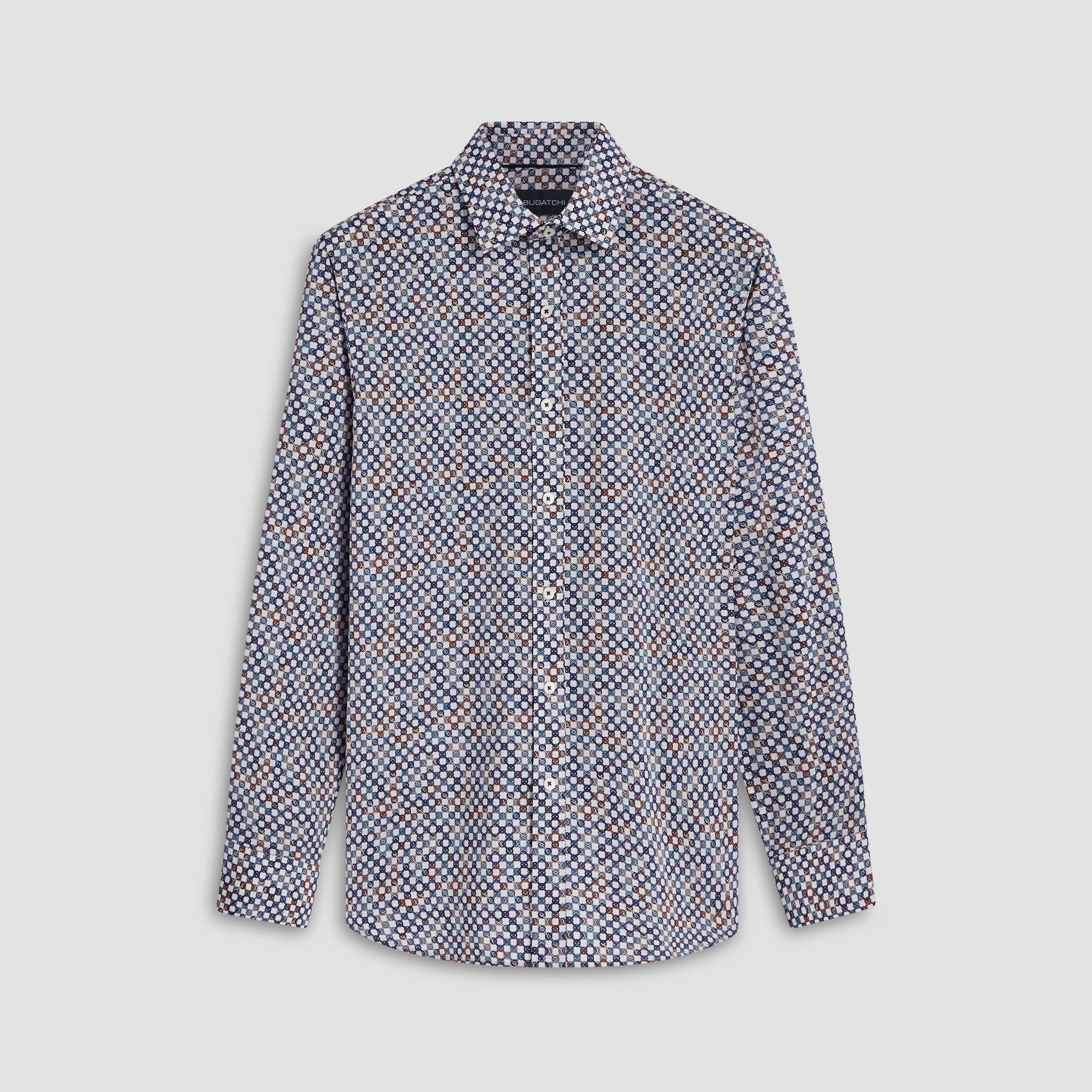 Julian Geometric Print Shirt sold by Bugatchi
