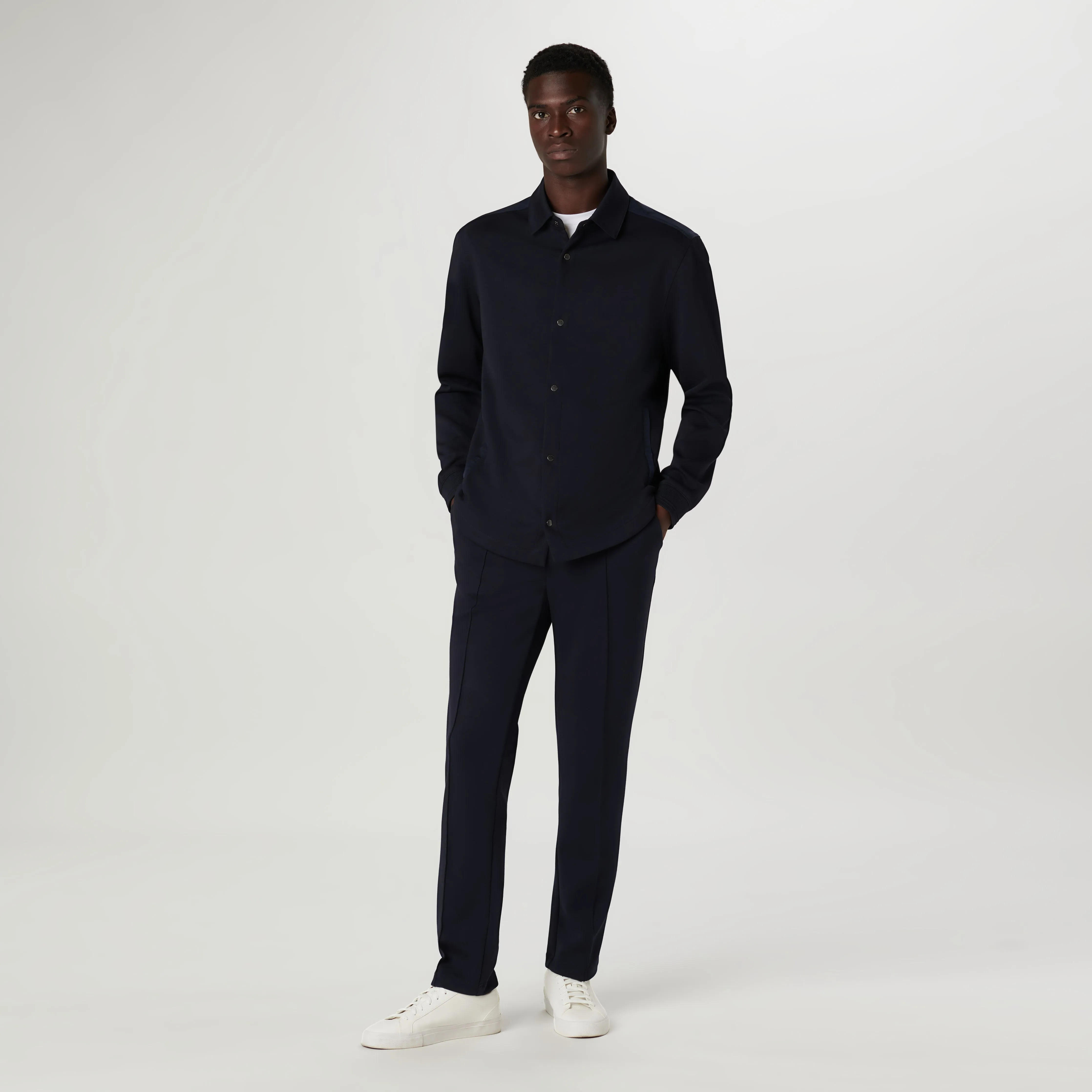 Soft Touch Performance Shirt Jacket sold by Bugatchi product image thumbnail 5