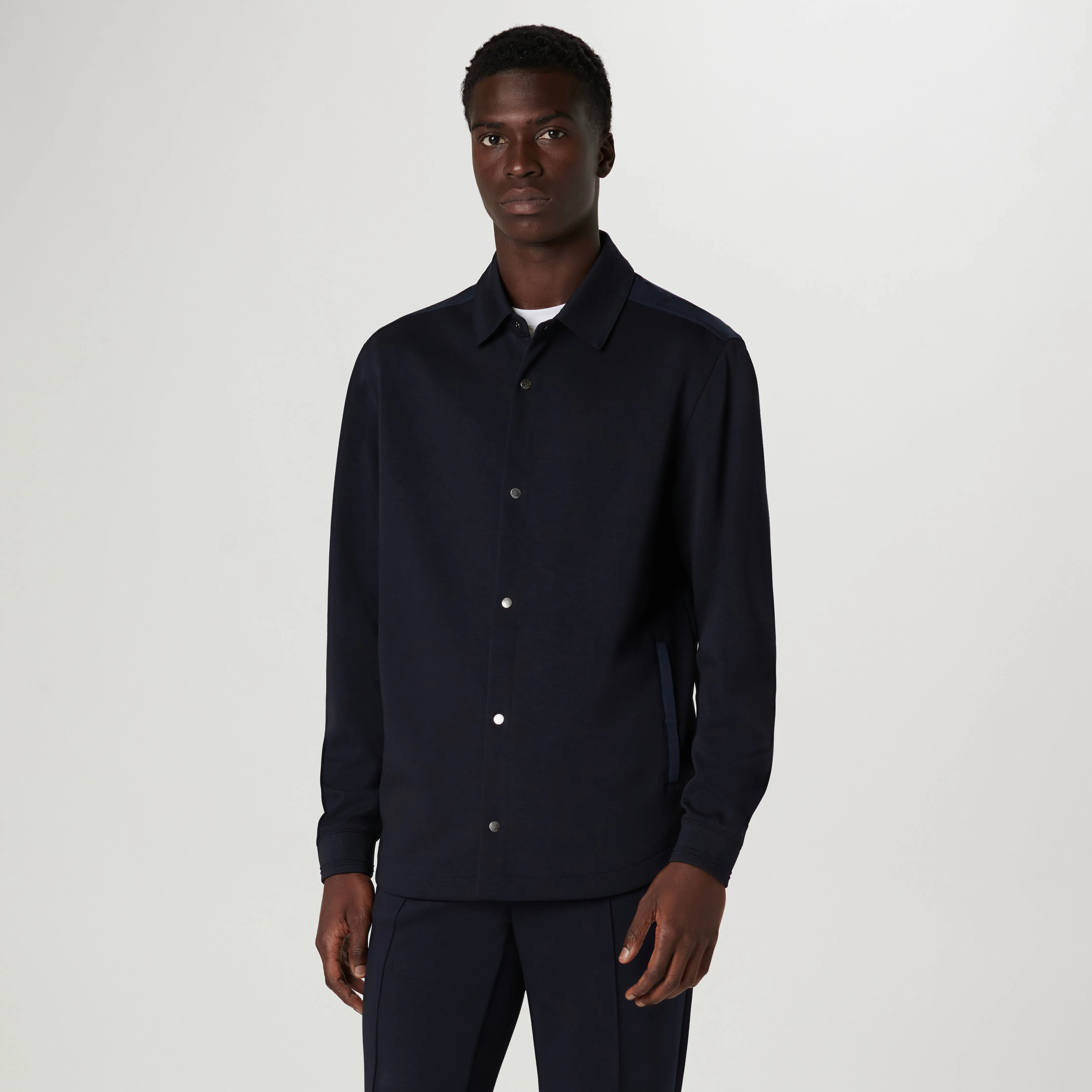 Soft Touch Performance Shirt Jacket sold by Bugatchi product image thumbnail 2