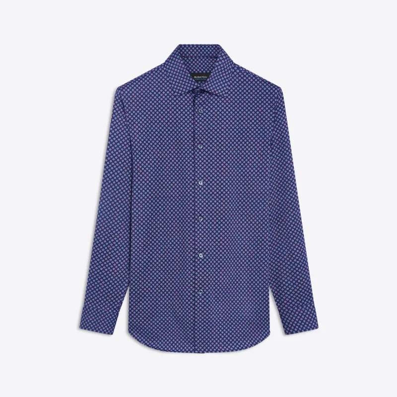 JAMES Medallion Print OoohCotton Shirt sold by Bugatchi