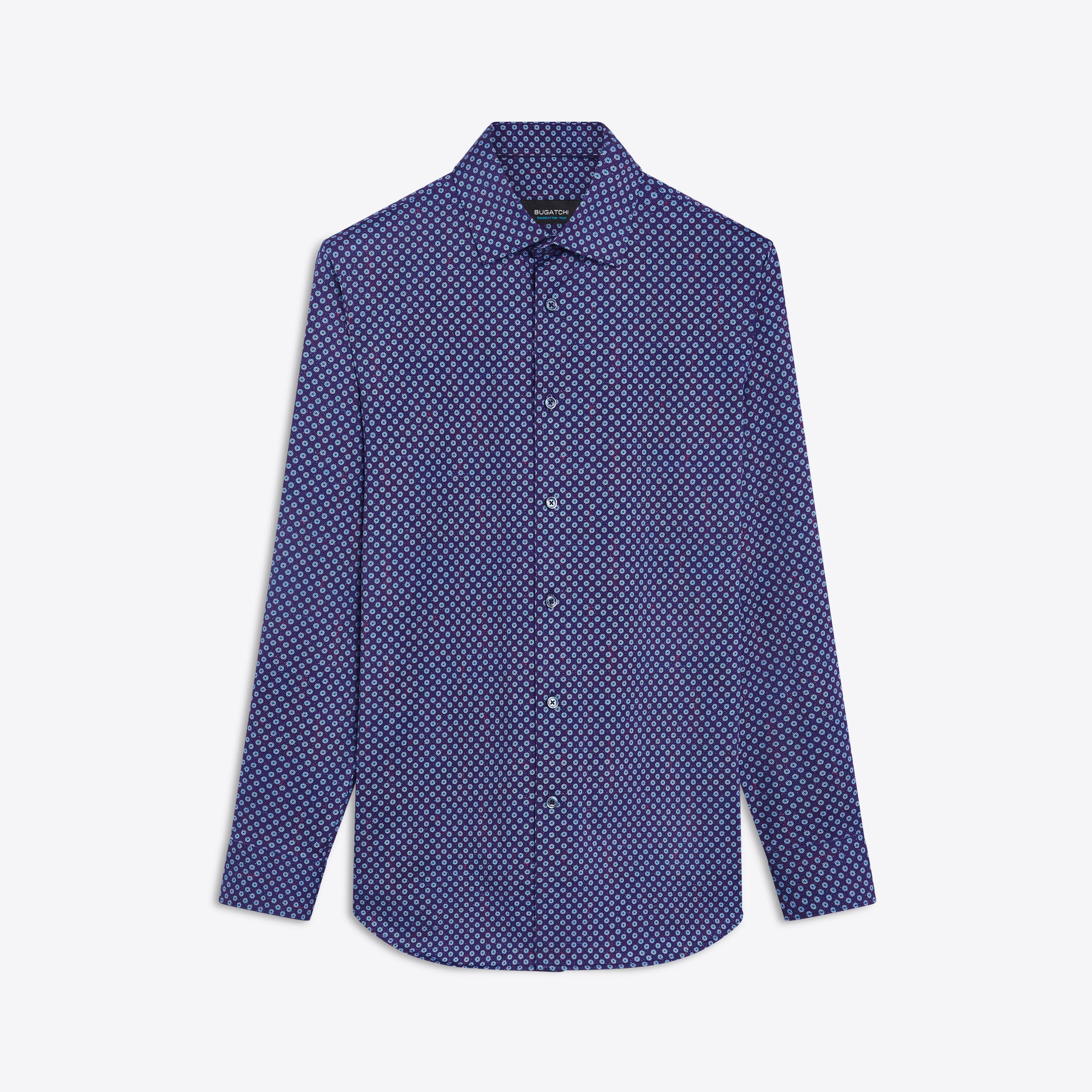 JAMES Medallion Print OoohCotton Shirt sold by Bugatchi