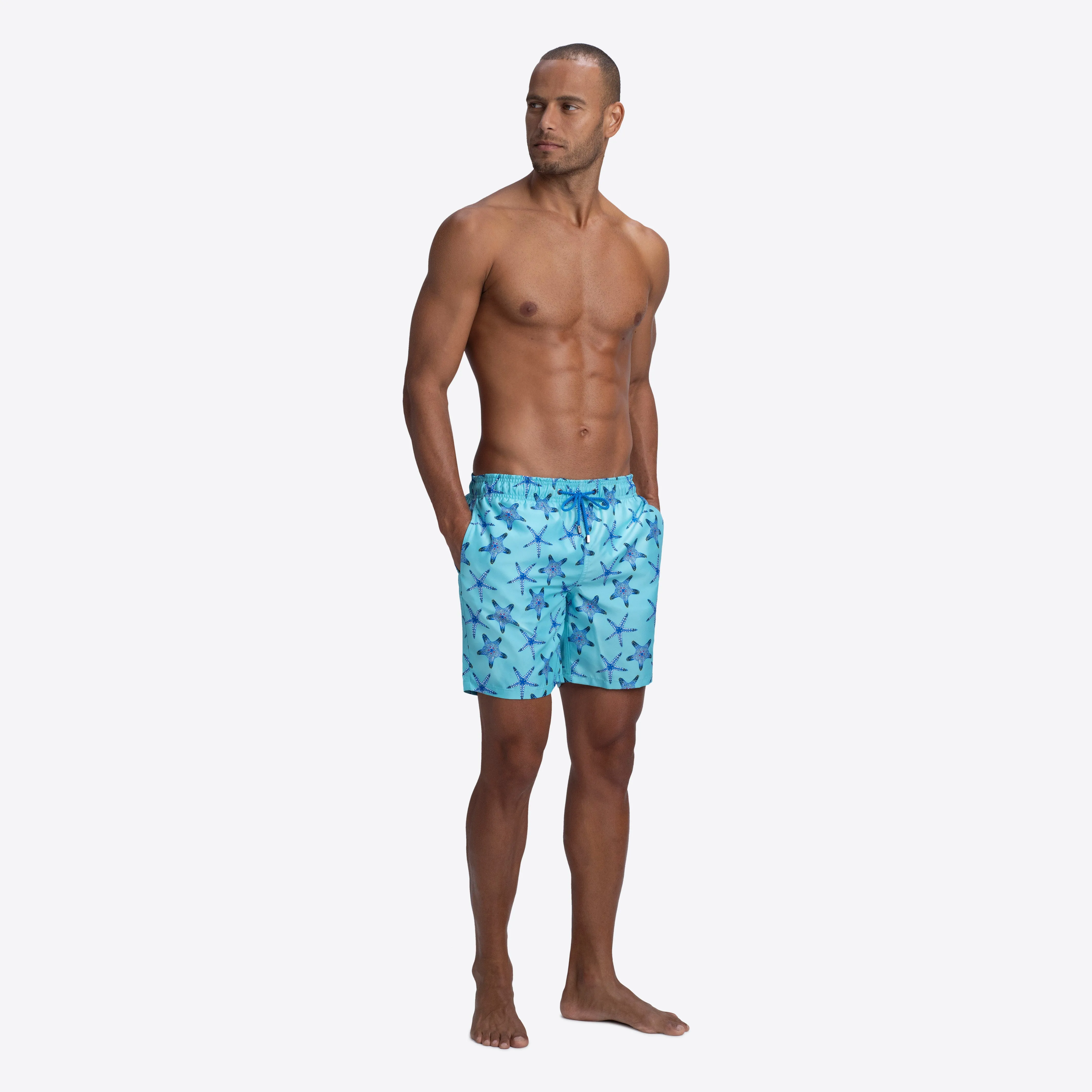 DELANO Starfish Print Swim Trunks sold by Bugatchi product image thumbnail 5
