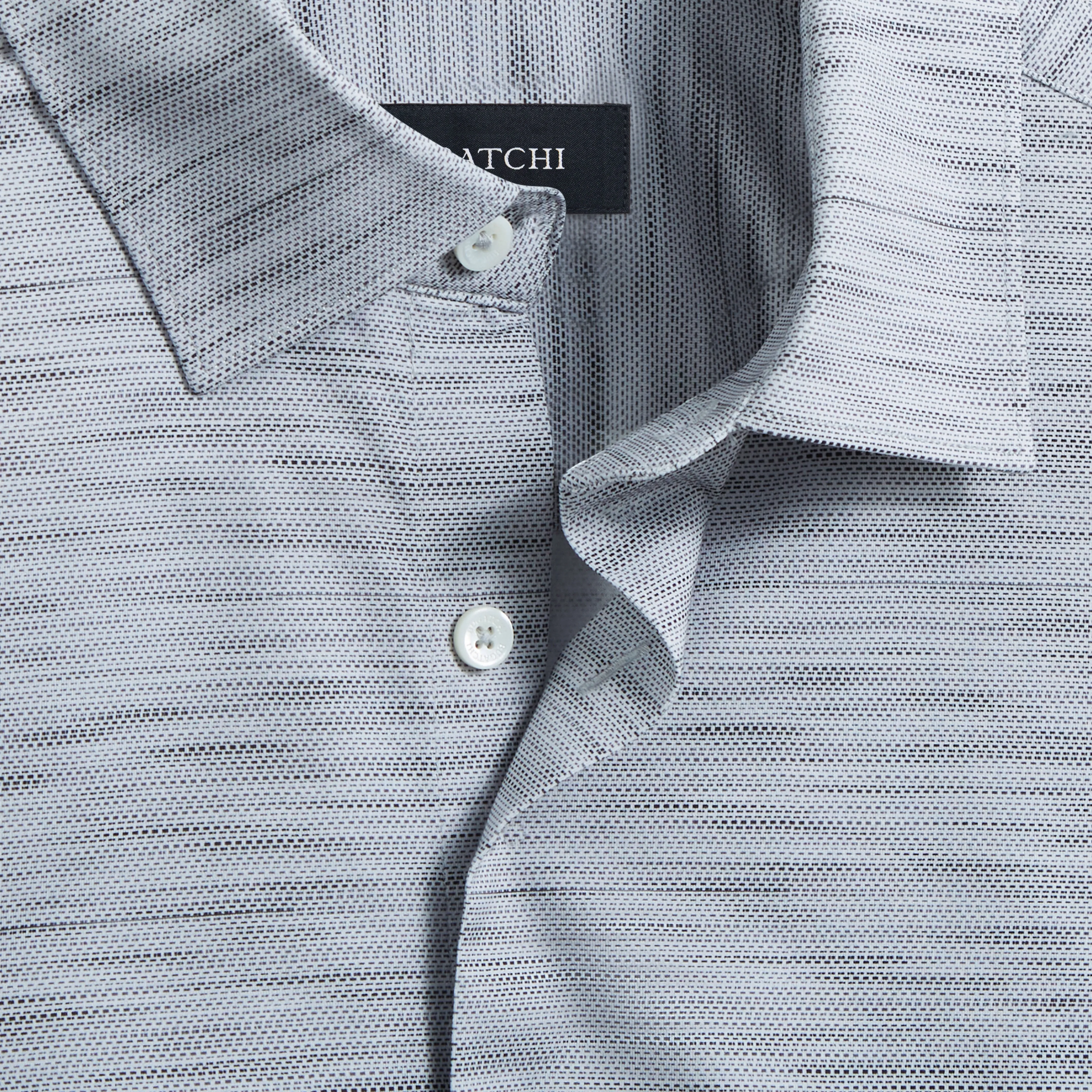 Miles Stitch Print OoohCotton Short Sleeve Shirt sold by Bugatchi product image thumbnail 2