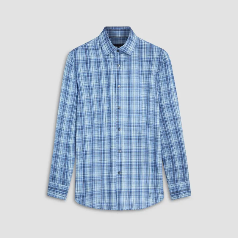 James Plaid Check OoohCotton Shirt sold by Bugatchi