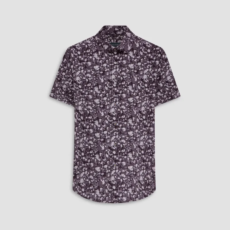 Miles Abstract OoohCotton Short Sleeve Shirt sold by Bugatchi