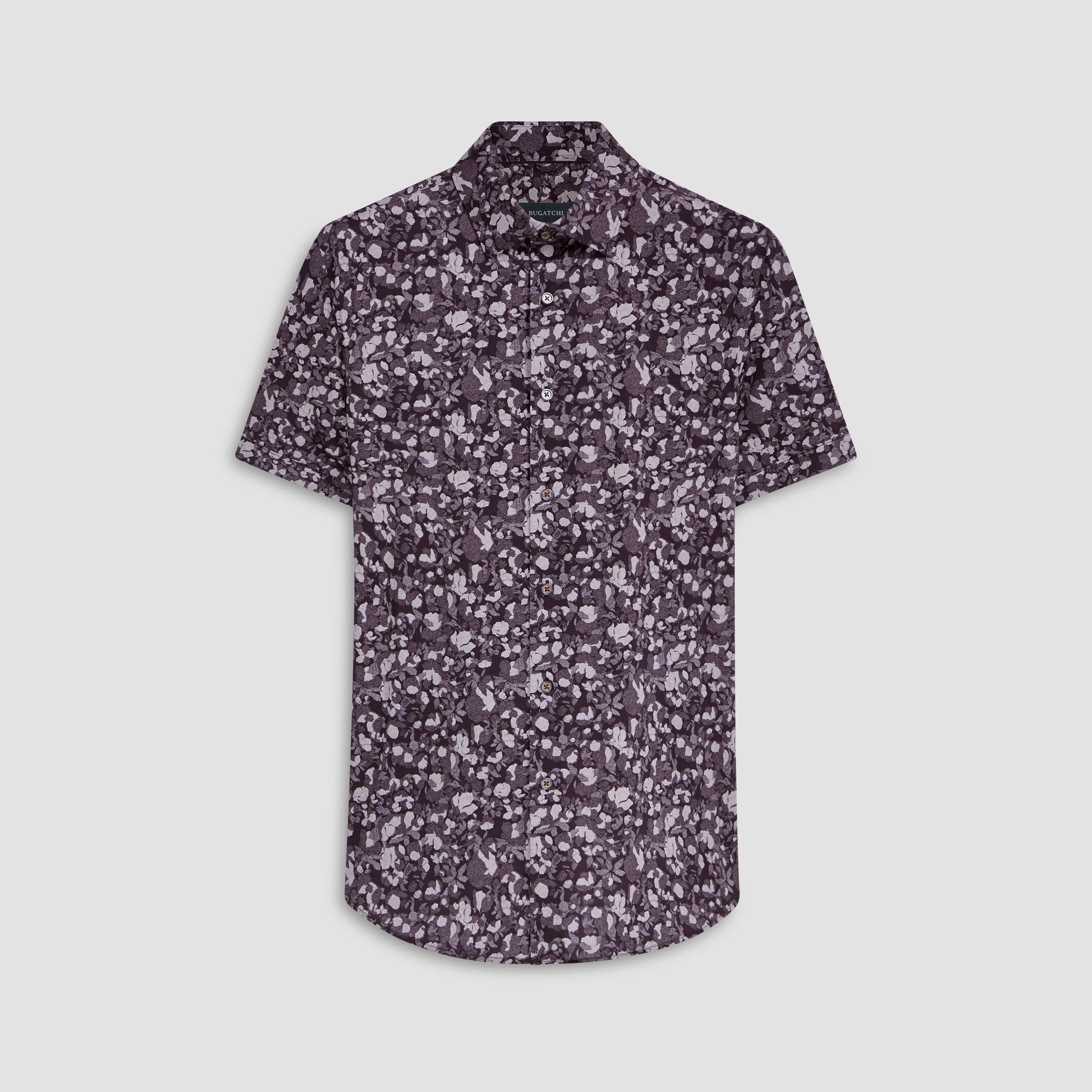 Miles Abstract OoohCotton Short Sleeve Shirt sold by Bugatchi