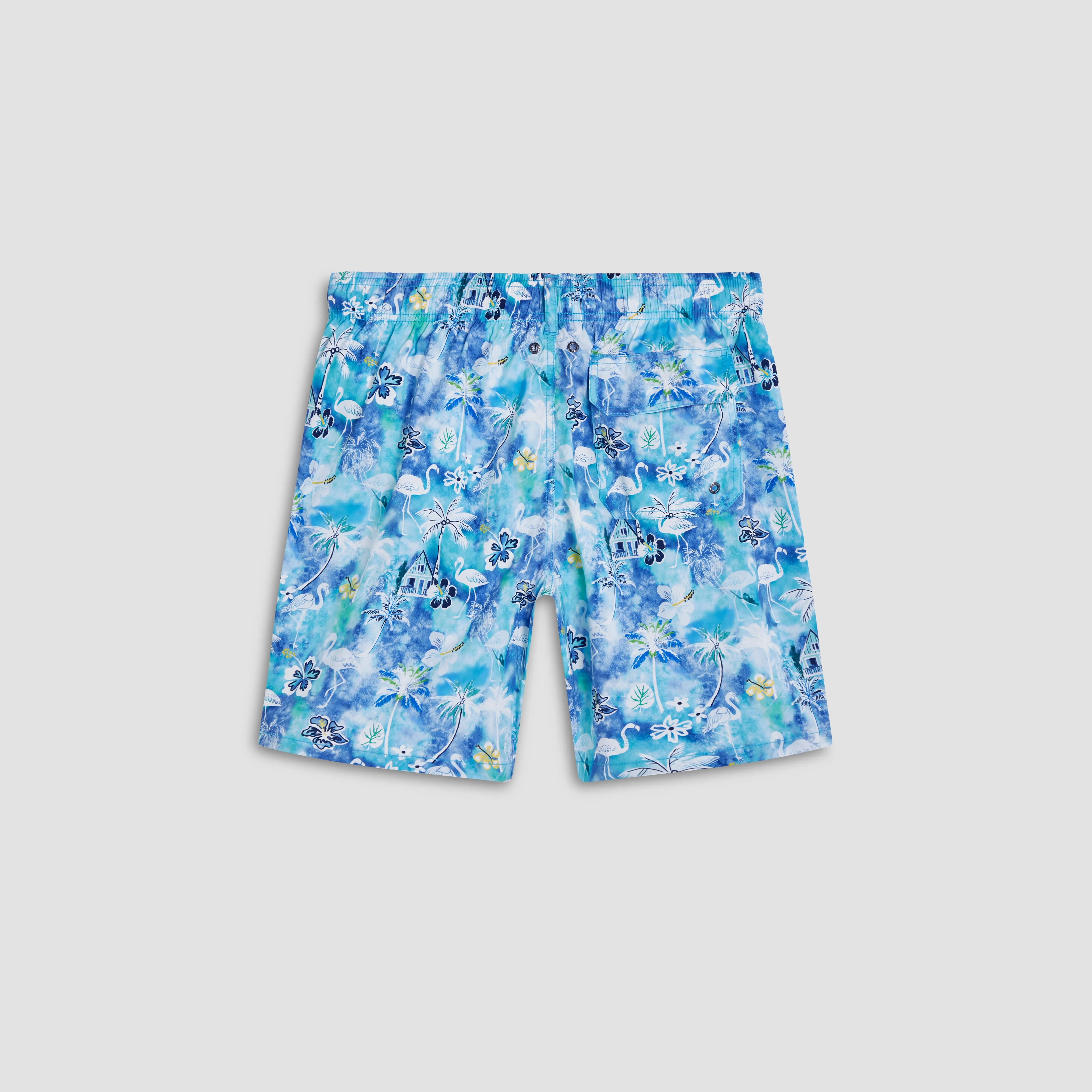 Cosmo Flamingo Floral Swim Trunks sold by Bugatchi product image thumbnail 2